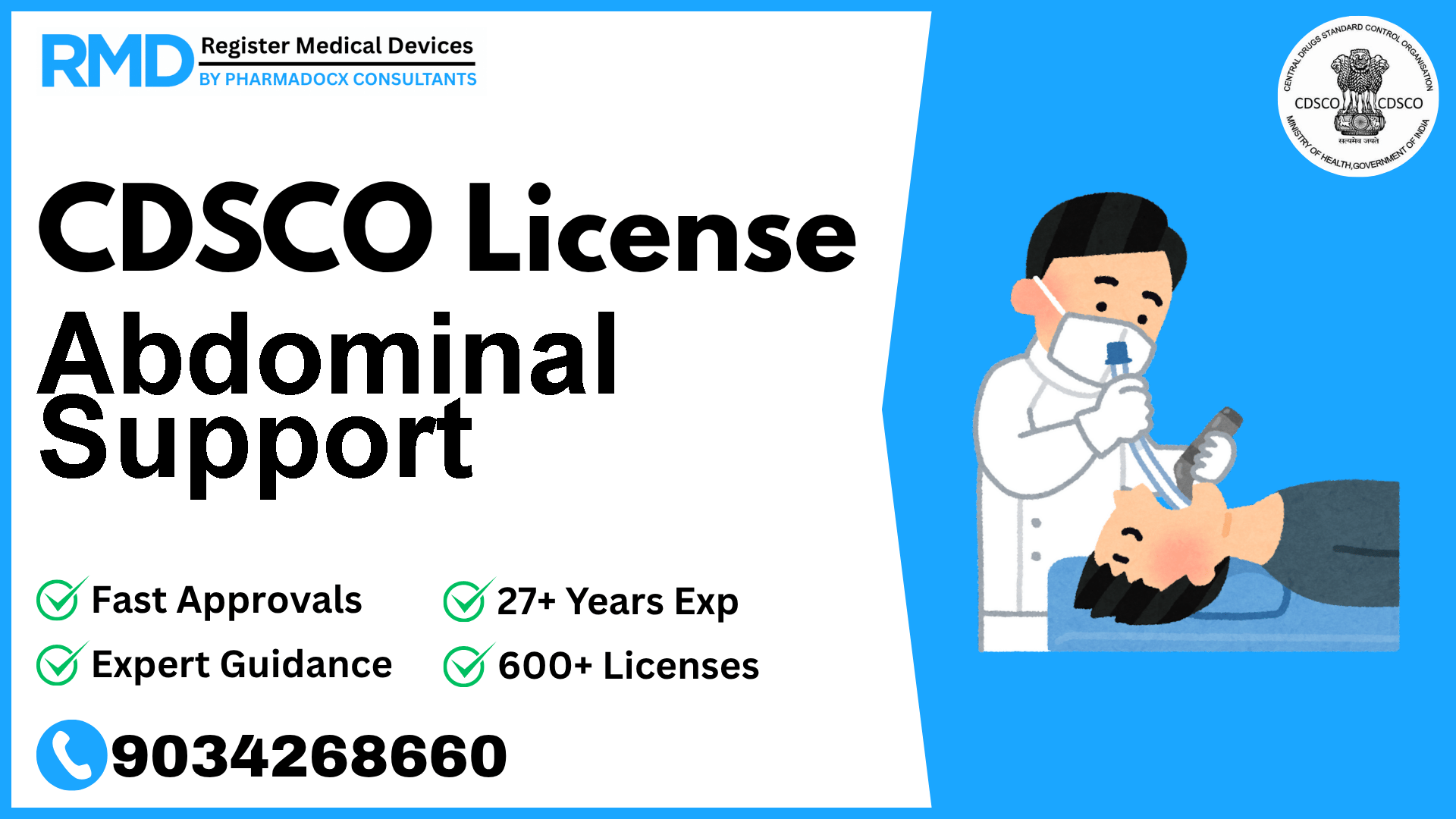CDSCO License for Abdominal Support