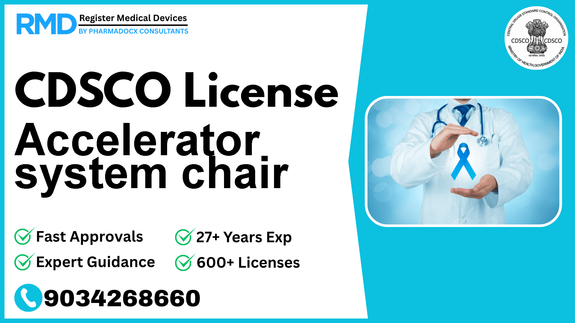 CDSCO License for Accelerator system chair