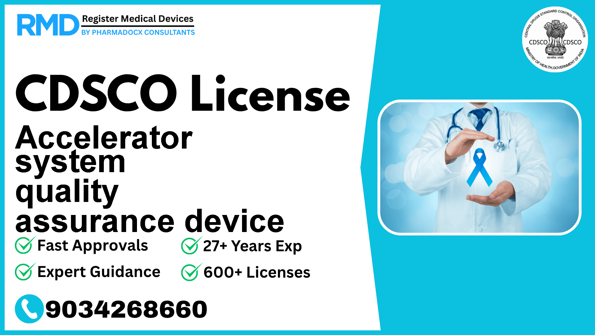 CDSCO License for Accelerator system quality assurance device
