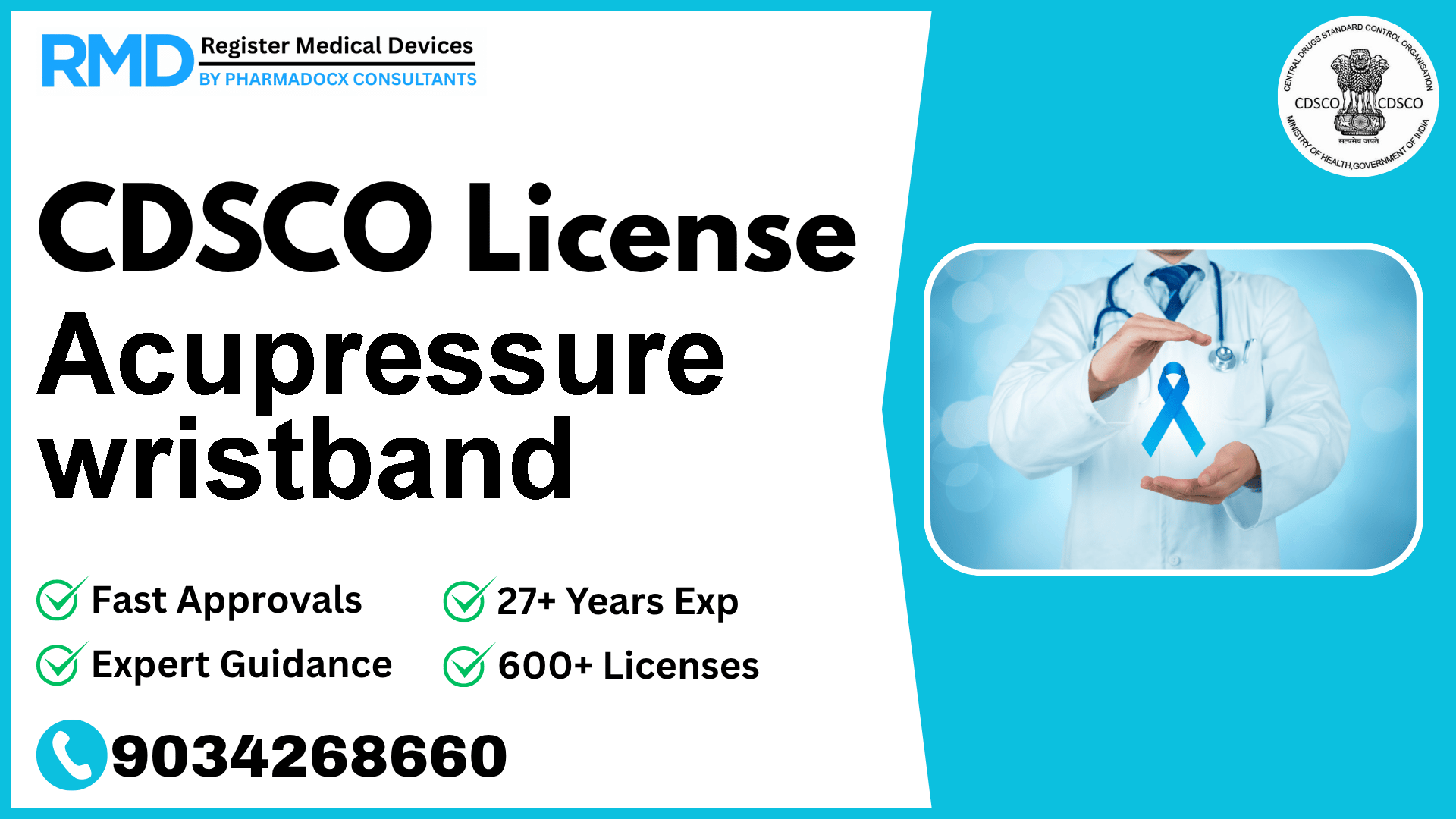 CDSCO License for Acupressure wristband