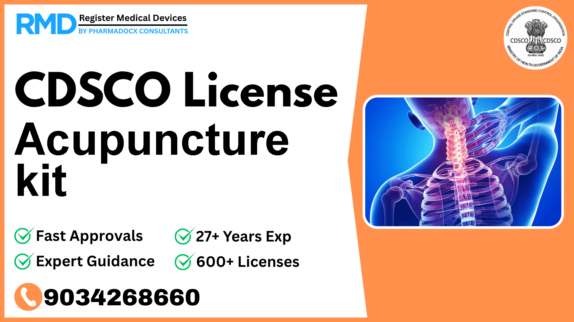 CDSCO License for Acupuncture kit