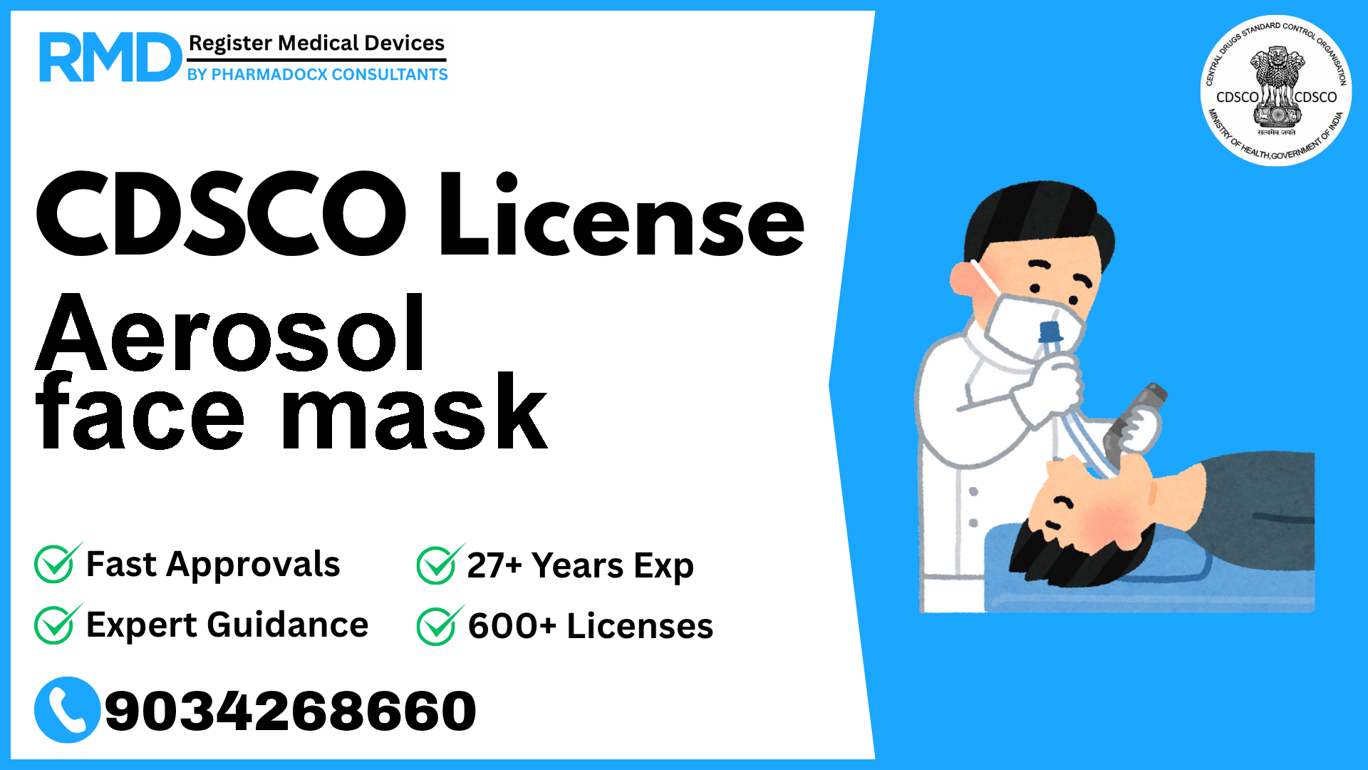 CDSCO License for Aerosol face mask