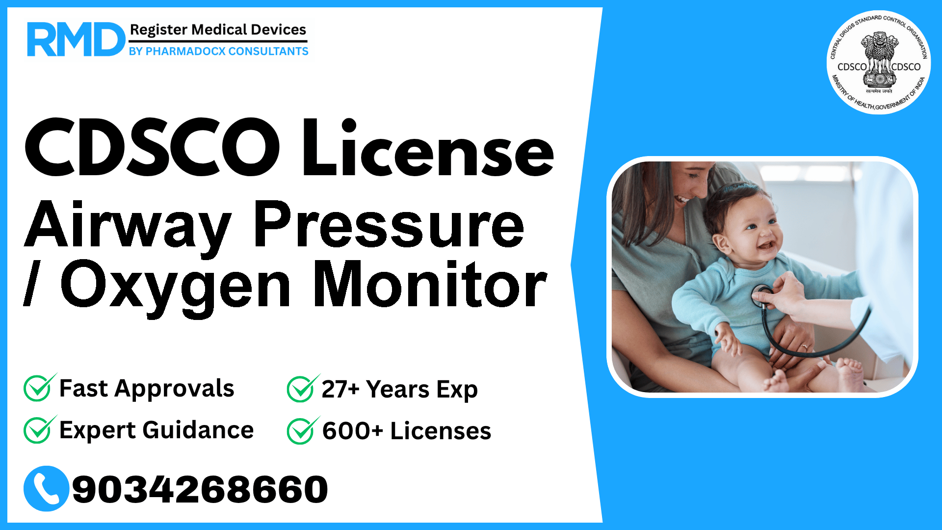 CDSCO License for Airway Pressure / Oxygen Monitor