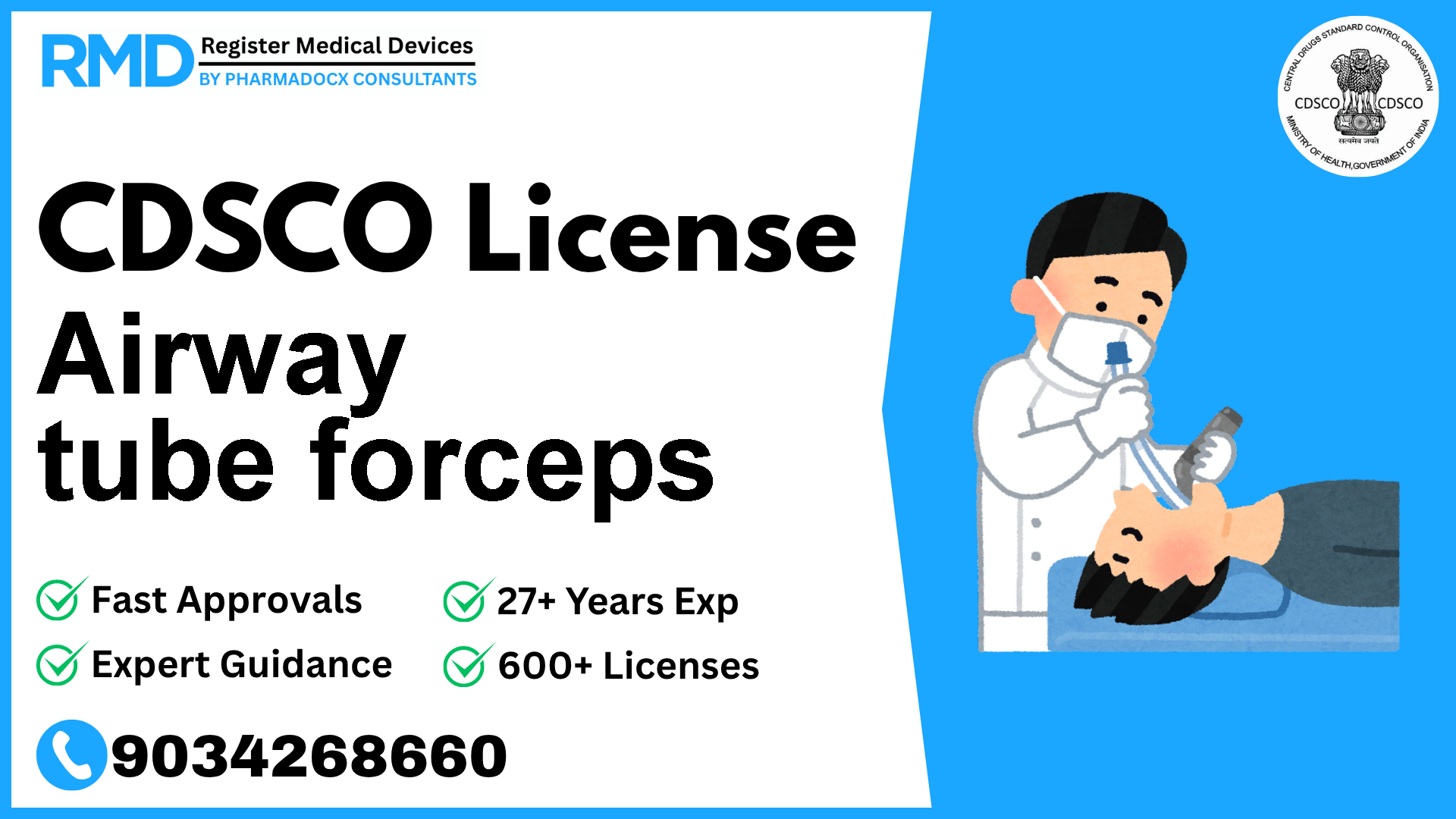 CDSCO License for Airway tube forceps