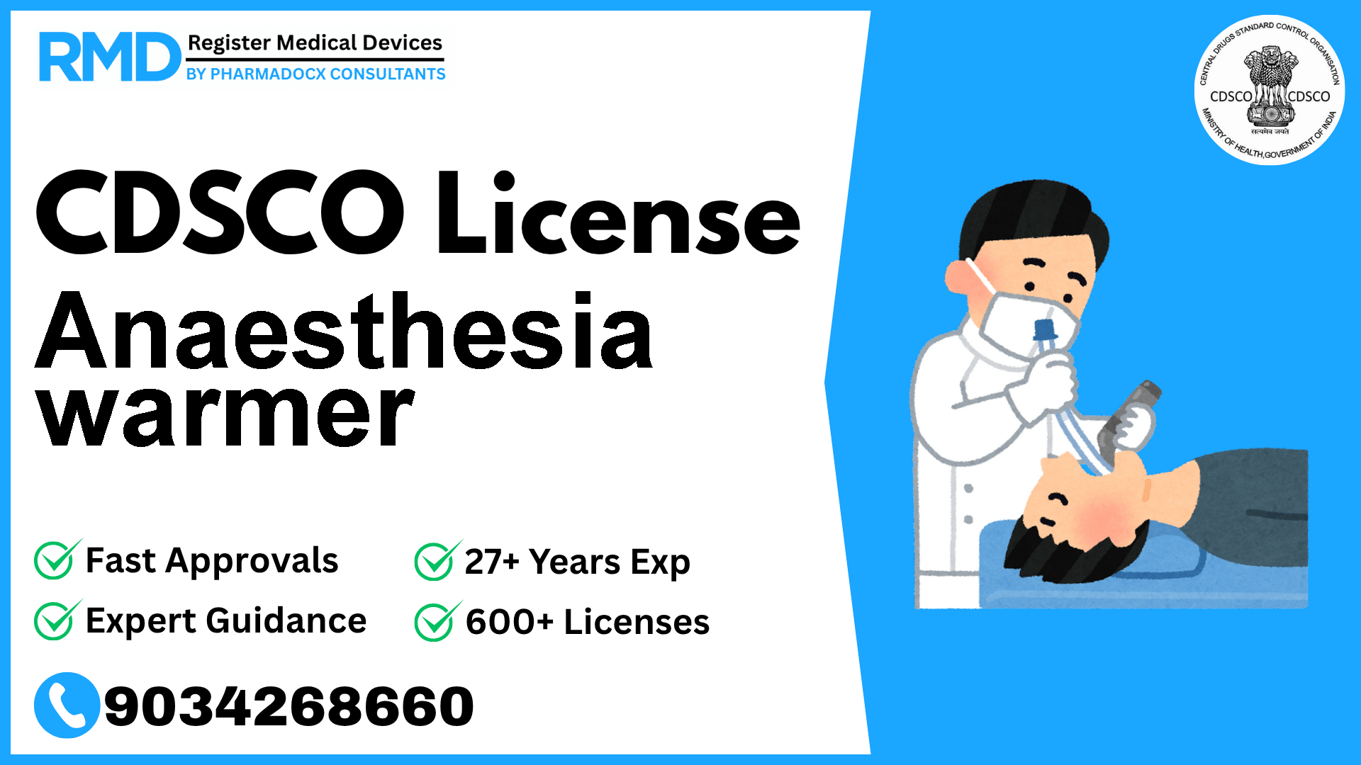 CDSCO License for Anaesthesia warmer