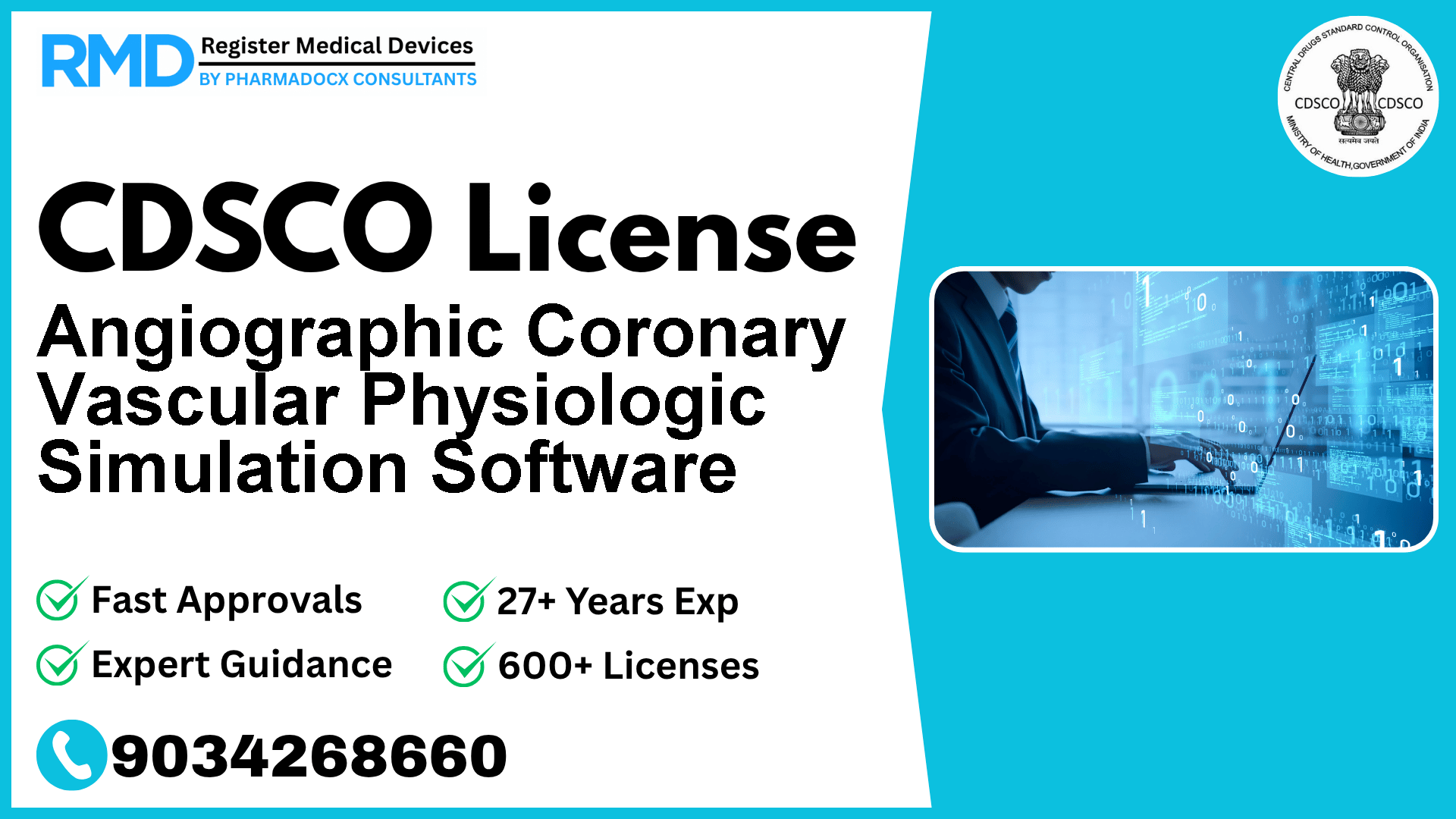 CDSCO License for Angiographic Coronary Vascular Physiologic Simulation Software