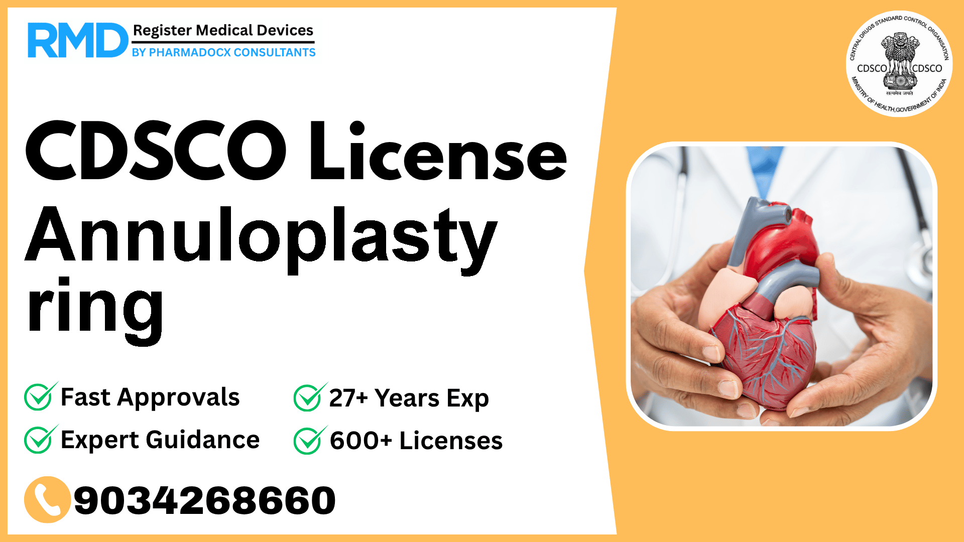 CDSCO License for Annuloplasty ring