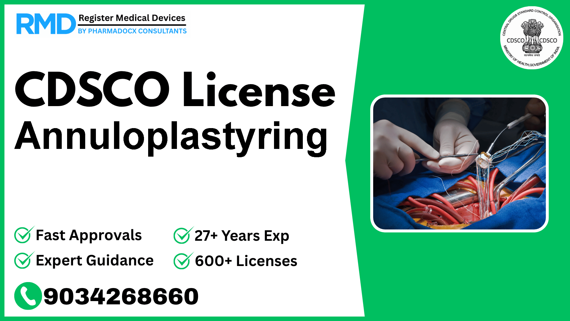 CDSCO License for Annuloplastyring