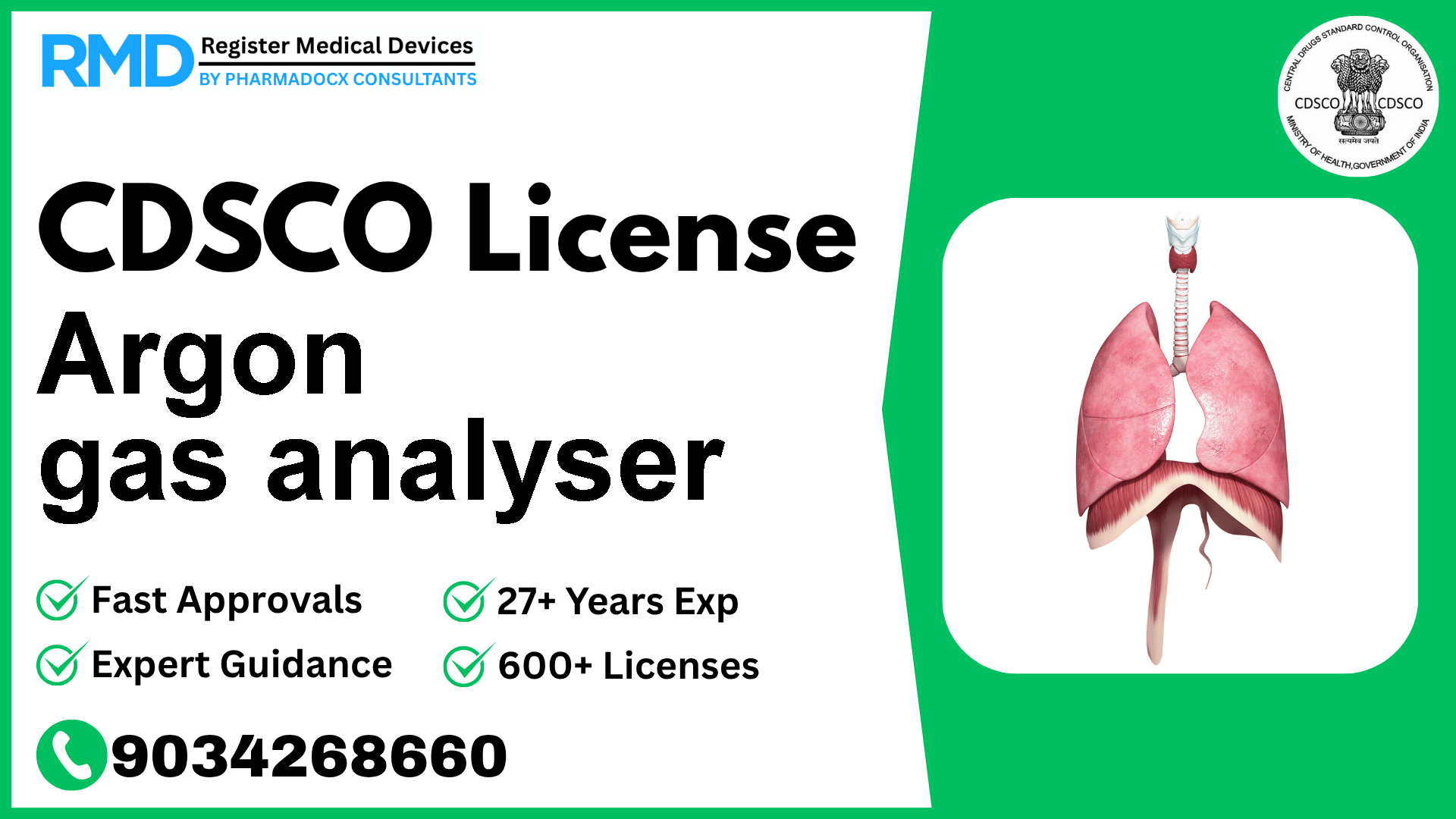 CDSCO License for Argon gas analyser