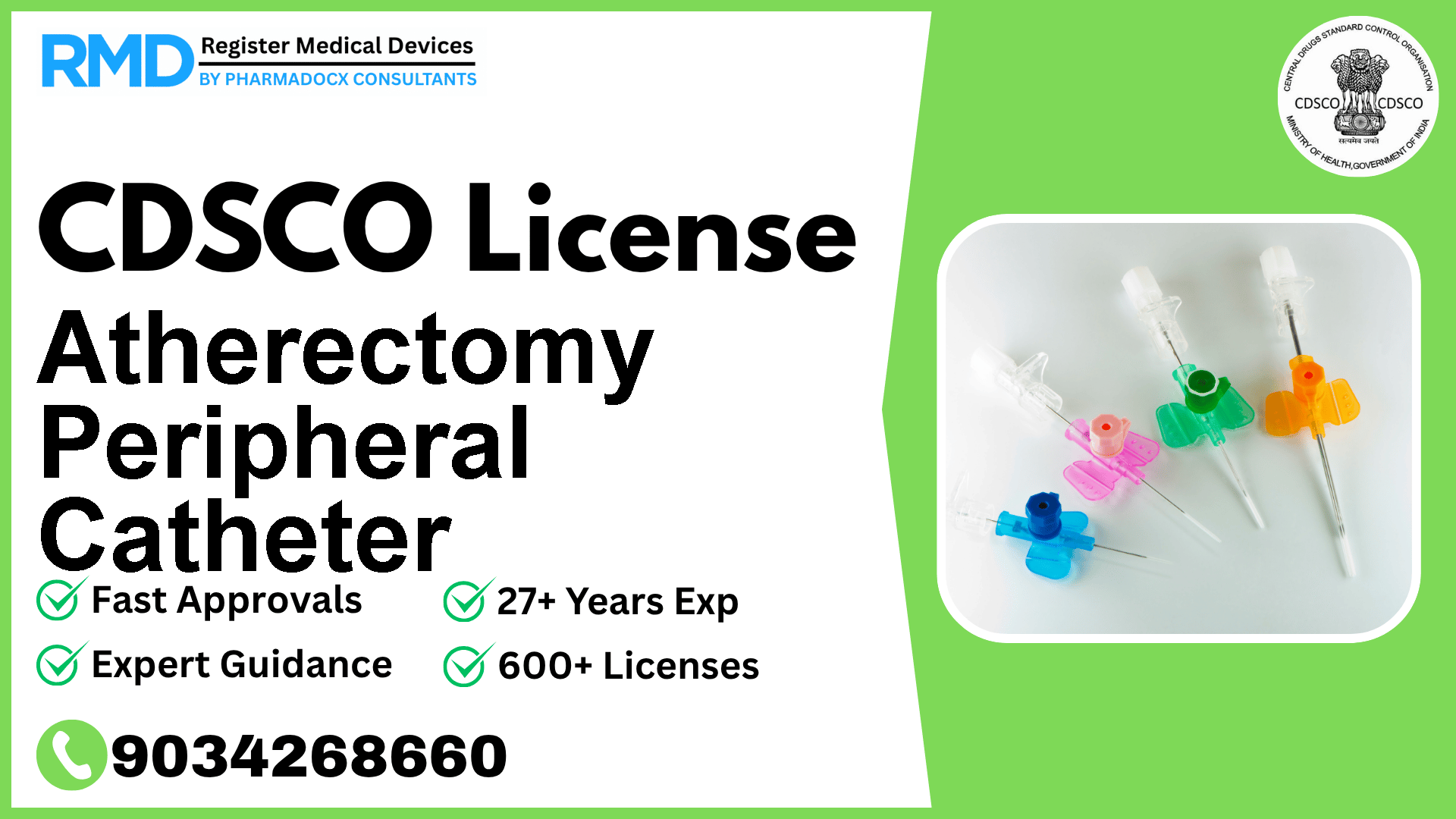 CDSCO License for Atherectomy Peripheral Catheter