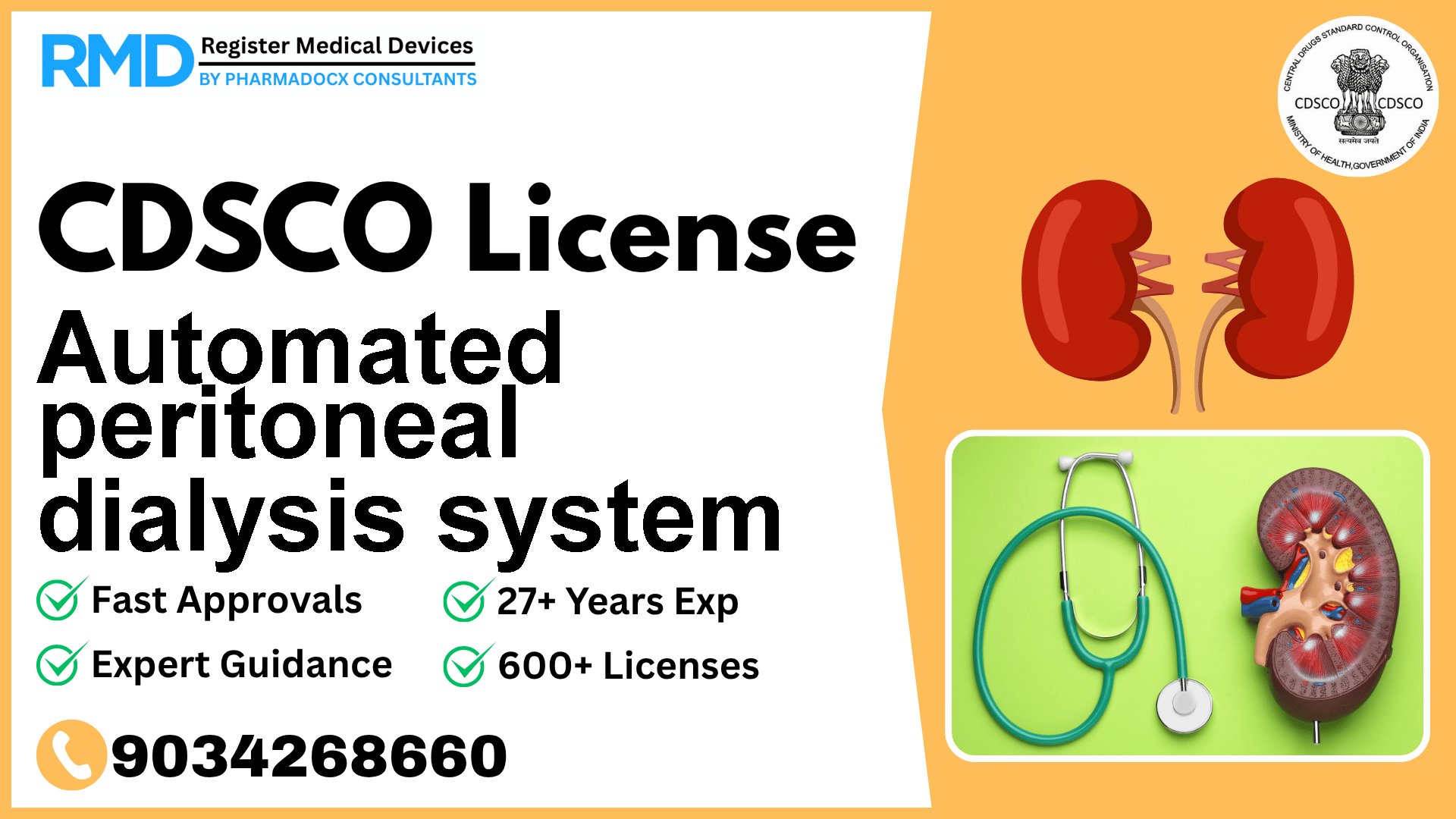 CDSCO License for Automated peritoneal dialysis system