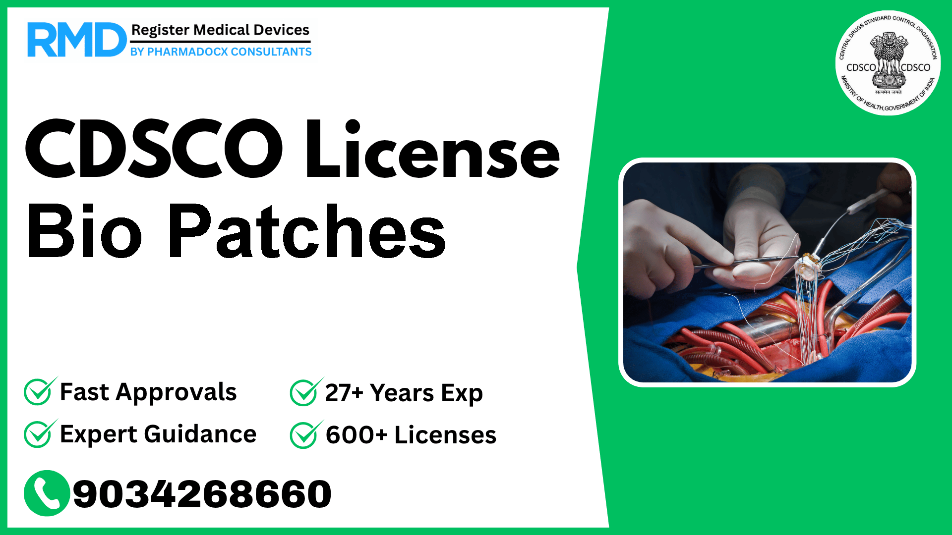 CDSCO License for Bio Patches