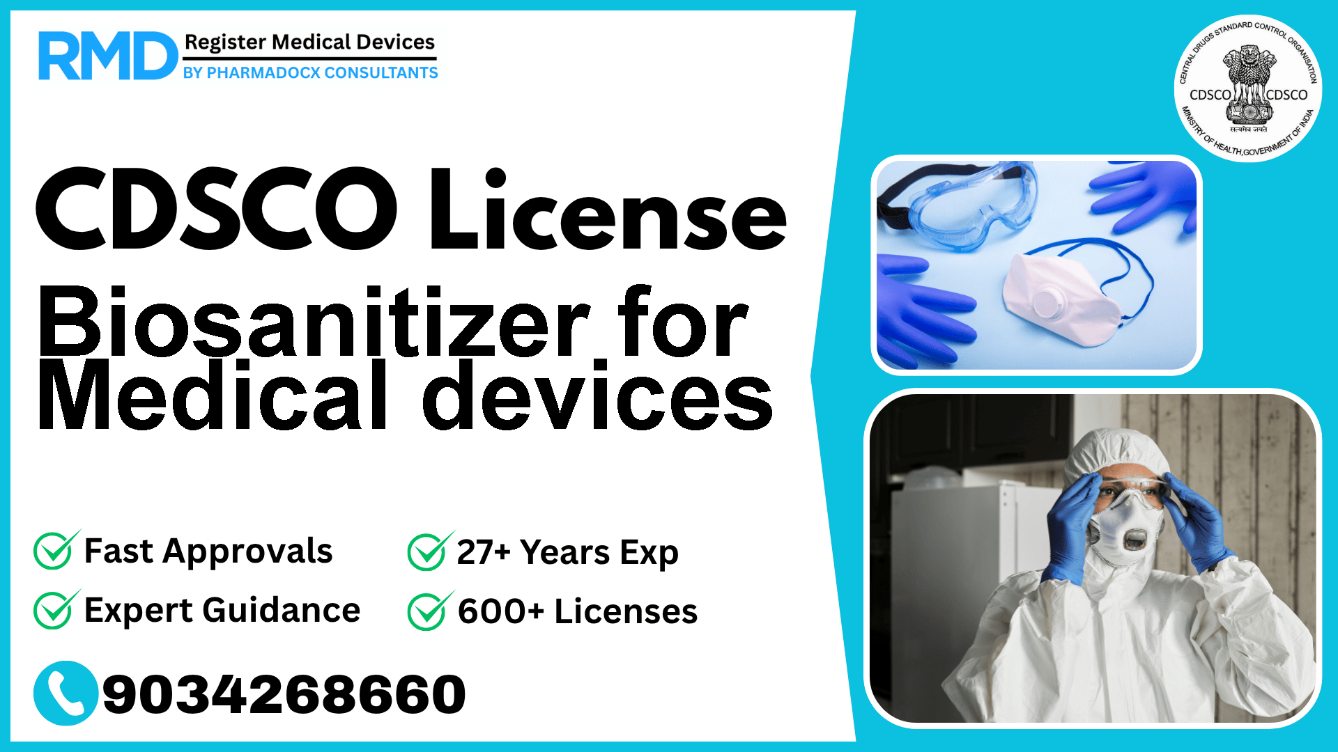 CDSCO License for Biosanitizer for Medical devices