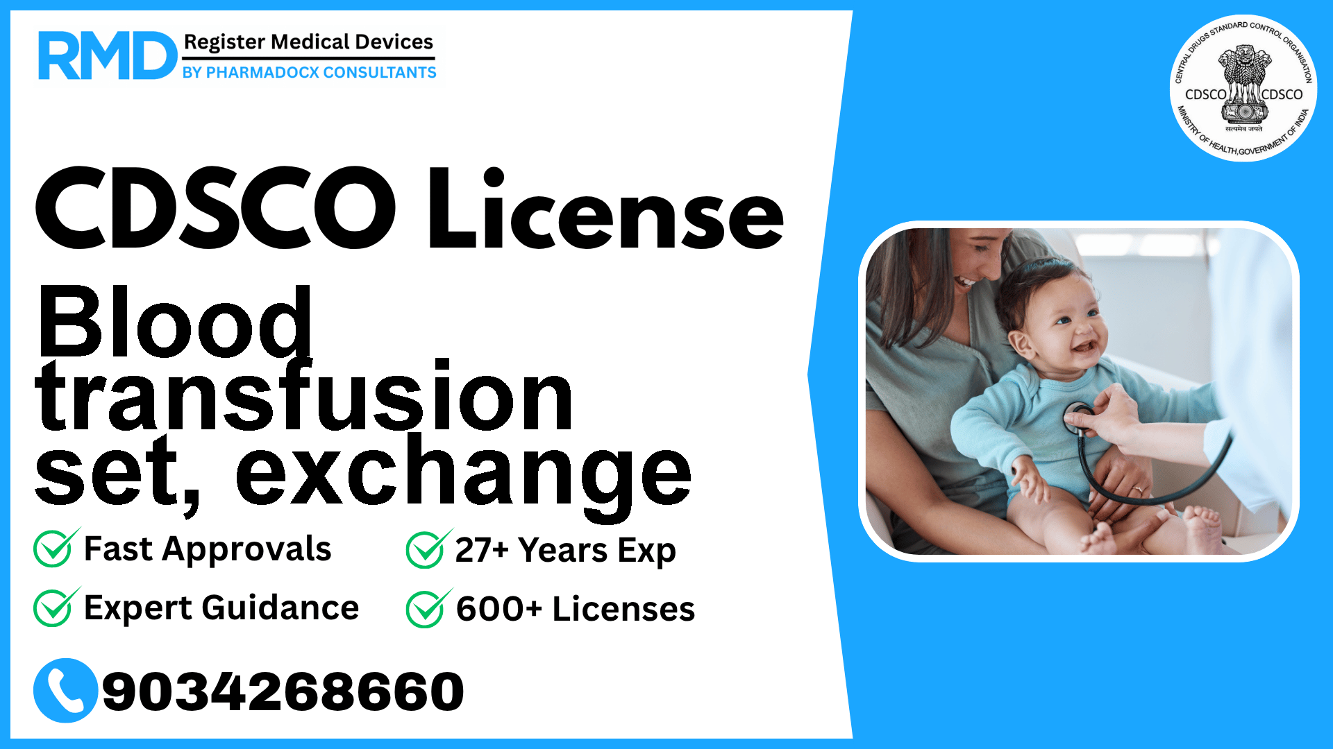 CDSCO License for Blood transfusion set, exchange