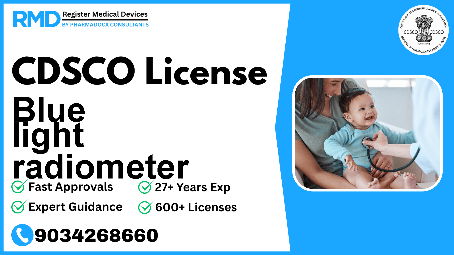 CDSCO License for Blue light radiometer