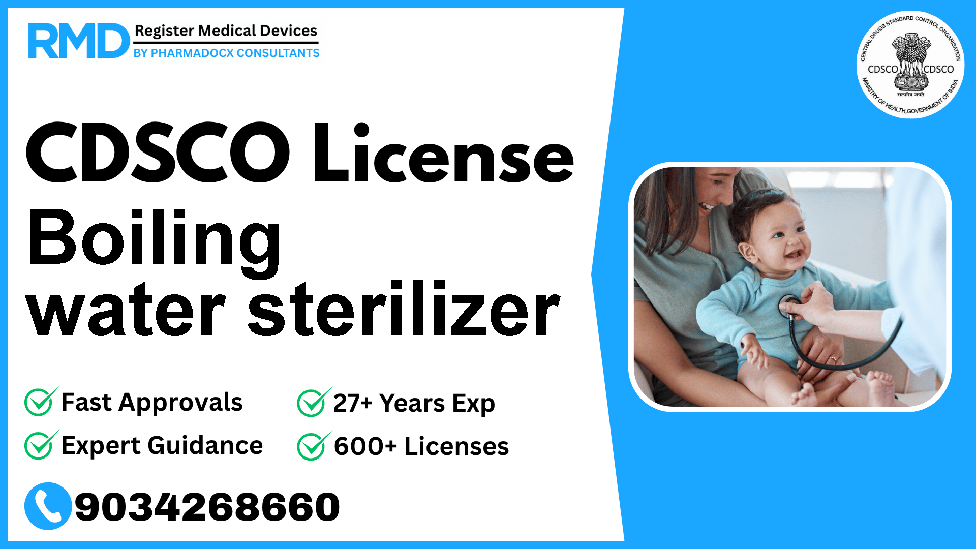 CDSCO License for Boiling water sterilizer