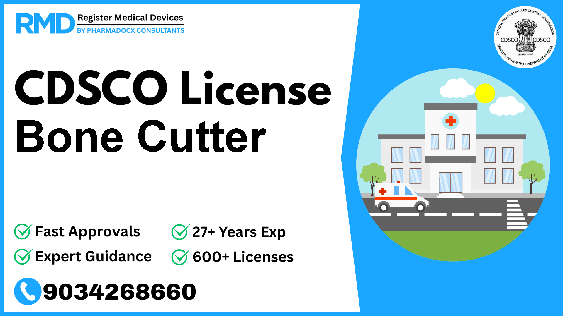 CDSCO License for Bone Cutter
