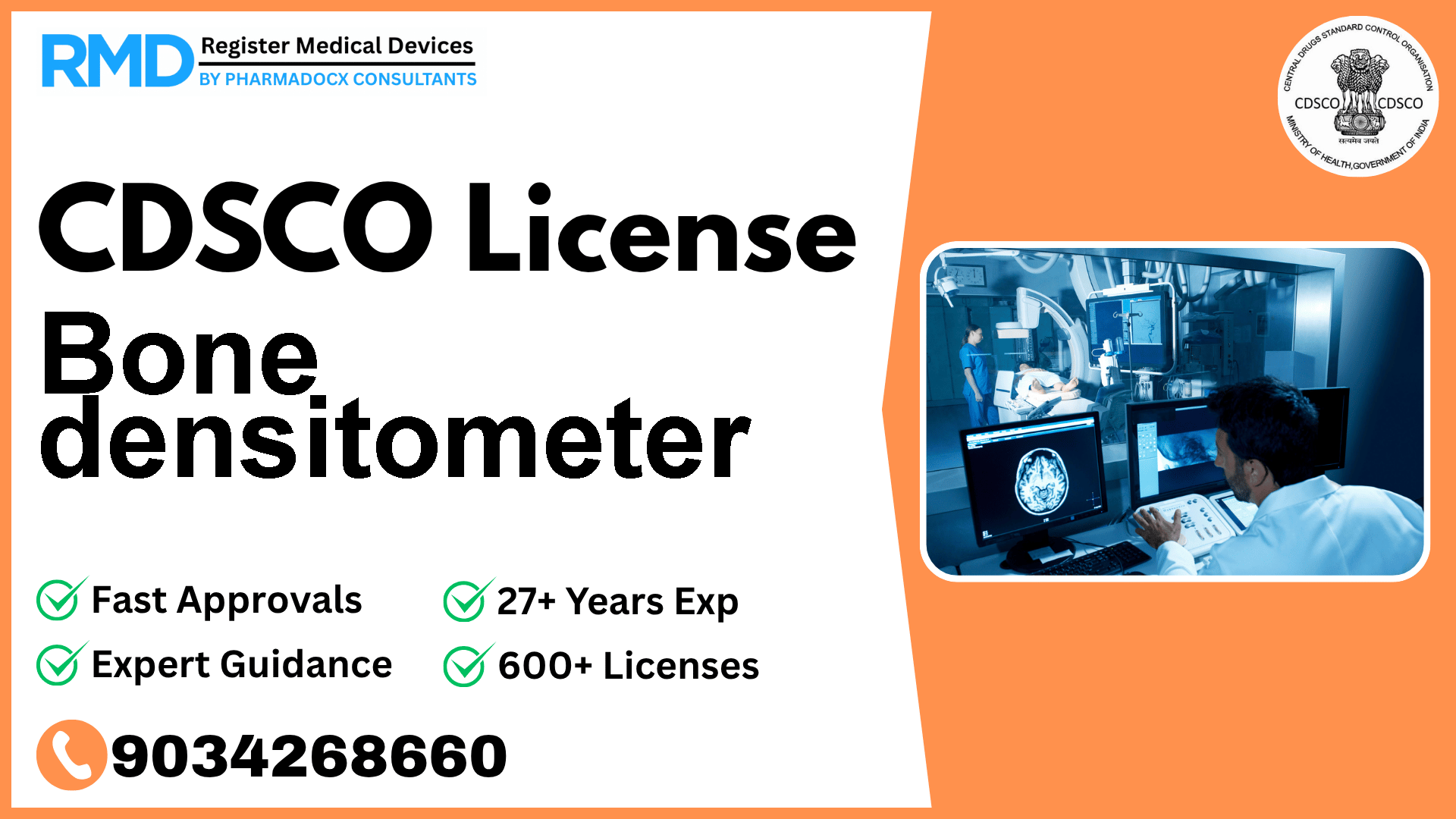 CDSCO License for Bone densitometer