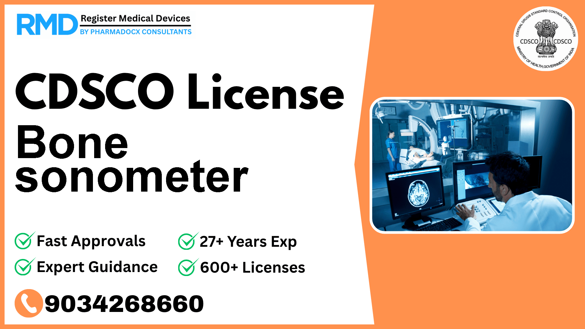CDSCO License for Bone sonometer