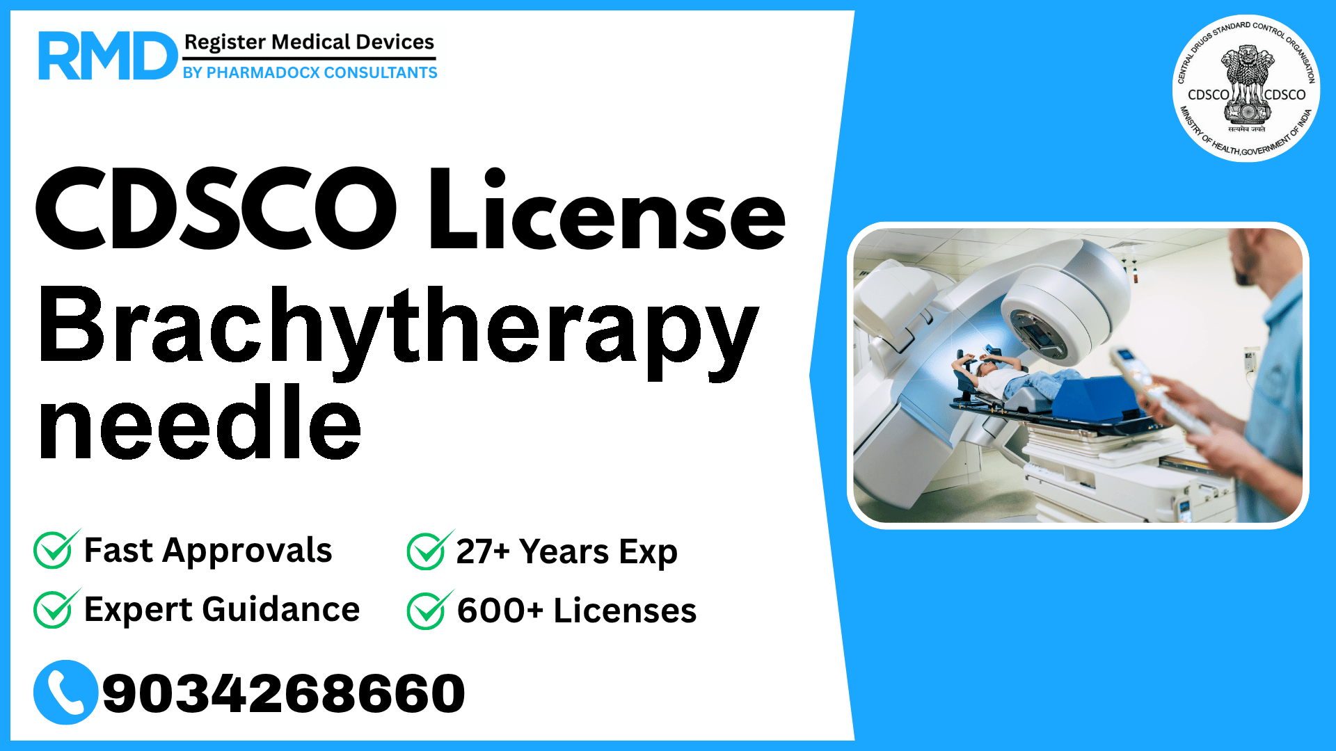 CDSCO License for Brachytherapy needle