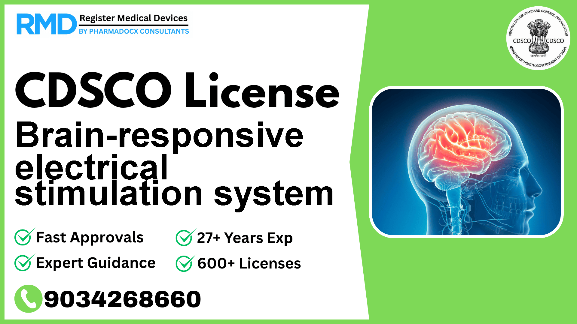 CDSCO License for Brain-responsive electrical stimulation system