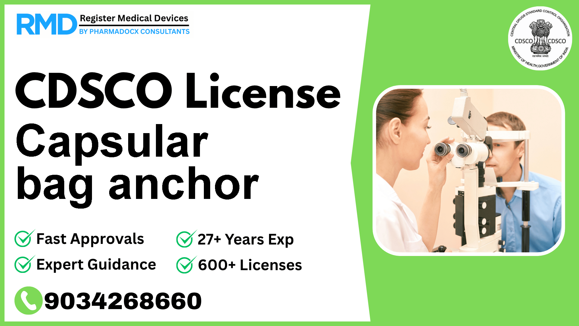 CDSCO License for Capsular bag anchor