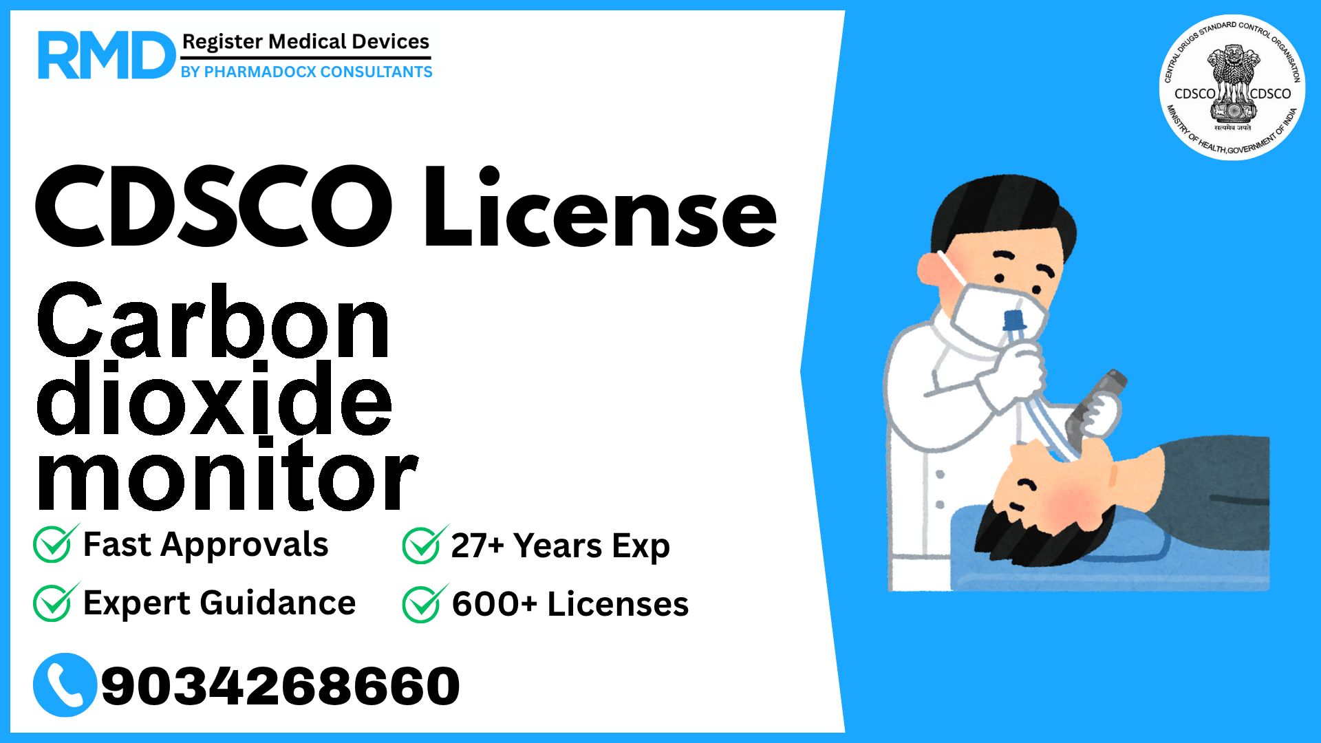 CDSCO License for Carbon dioxide monitor