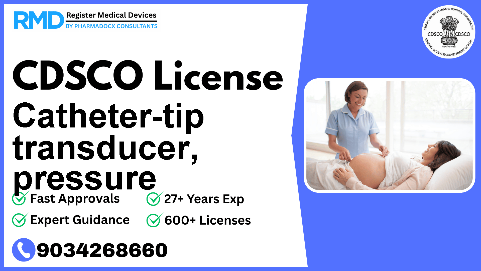 CDSCO License for Catheter-tip transducer, pressure