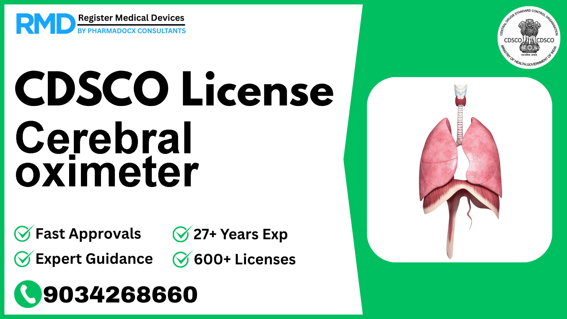 CDSCO License for Cerebral oximeter