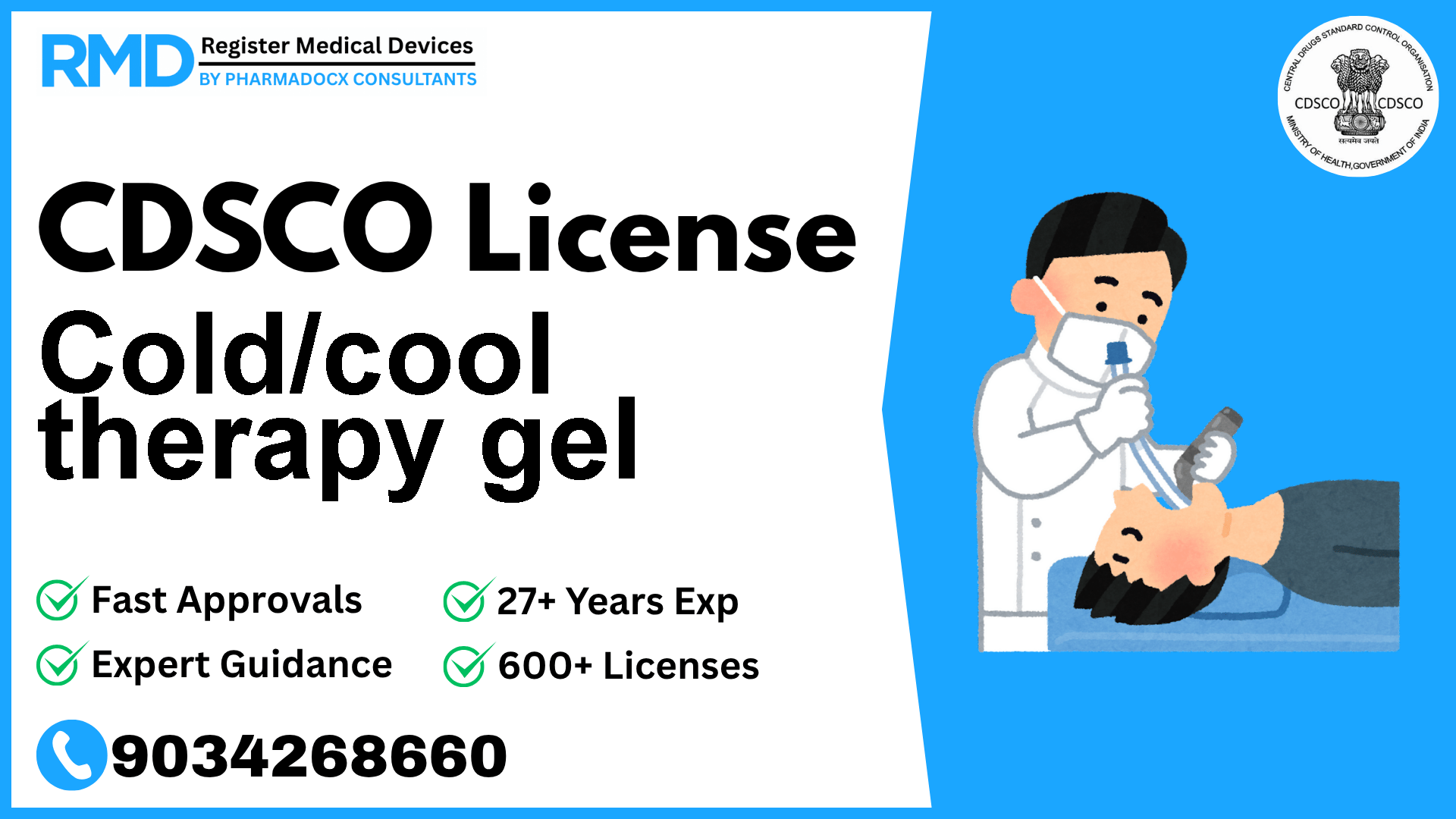 CDSCO License for Cold/cool therapy gel
