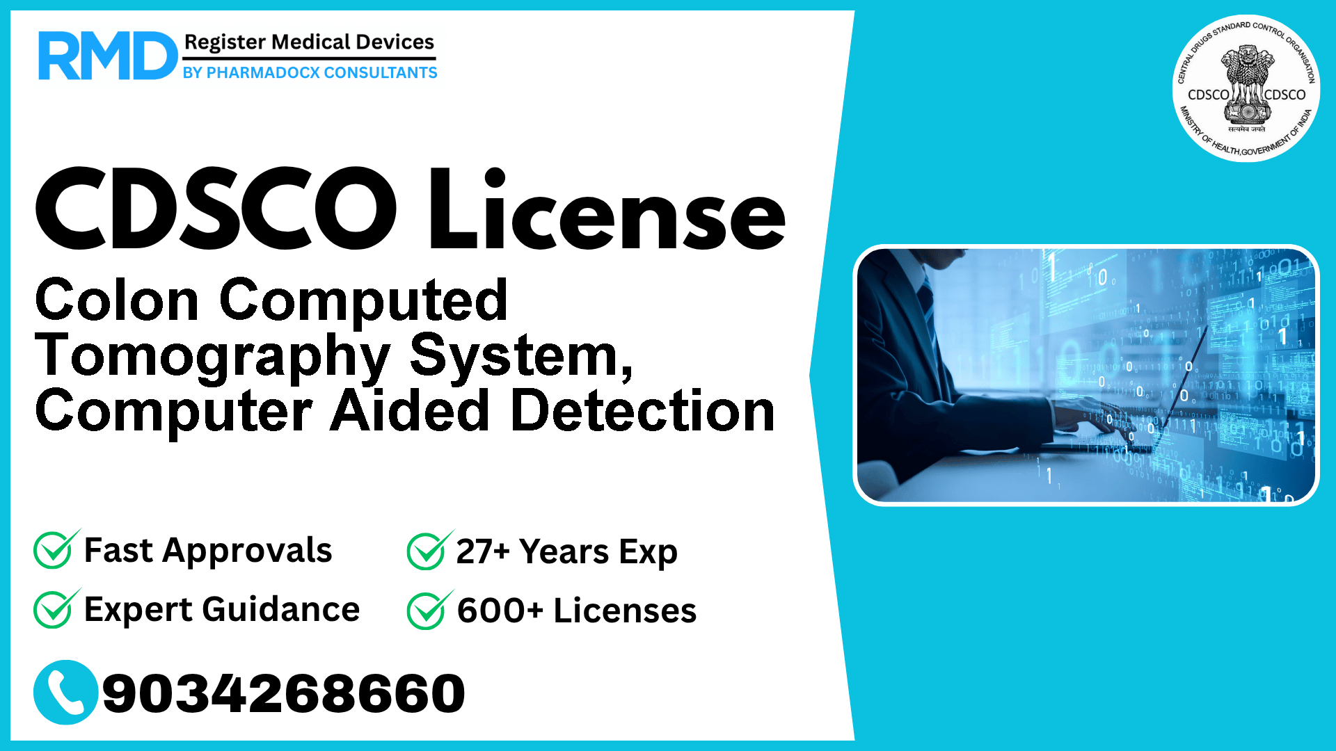 CDSCO License for Colon Computed Tomography System, Computer Aided Detection