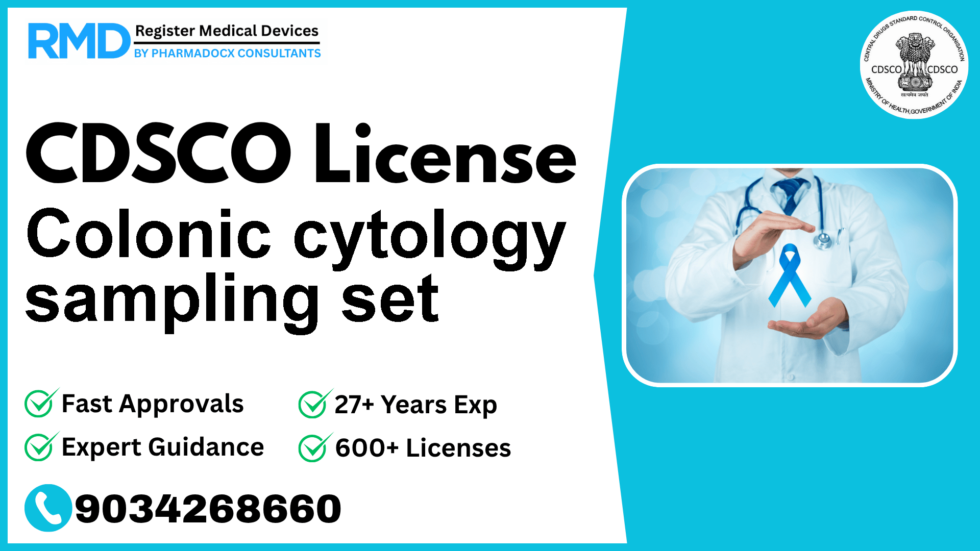 CDSCO License for Colonic cytology sampling set