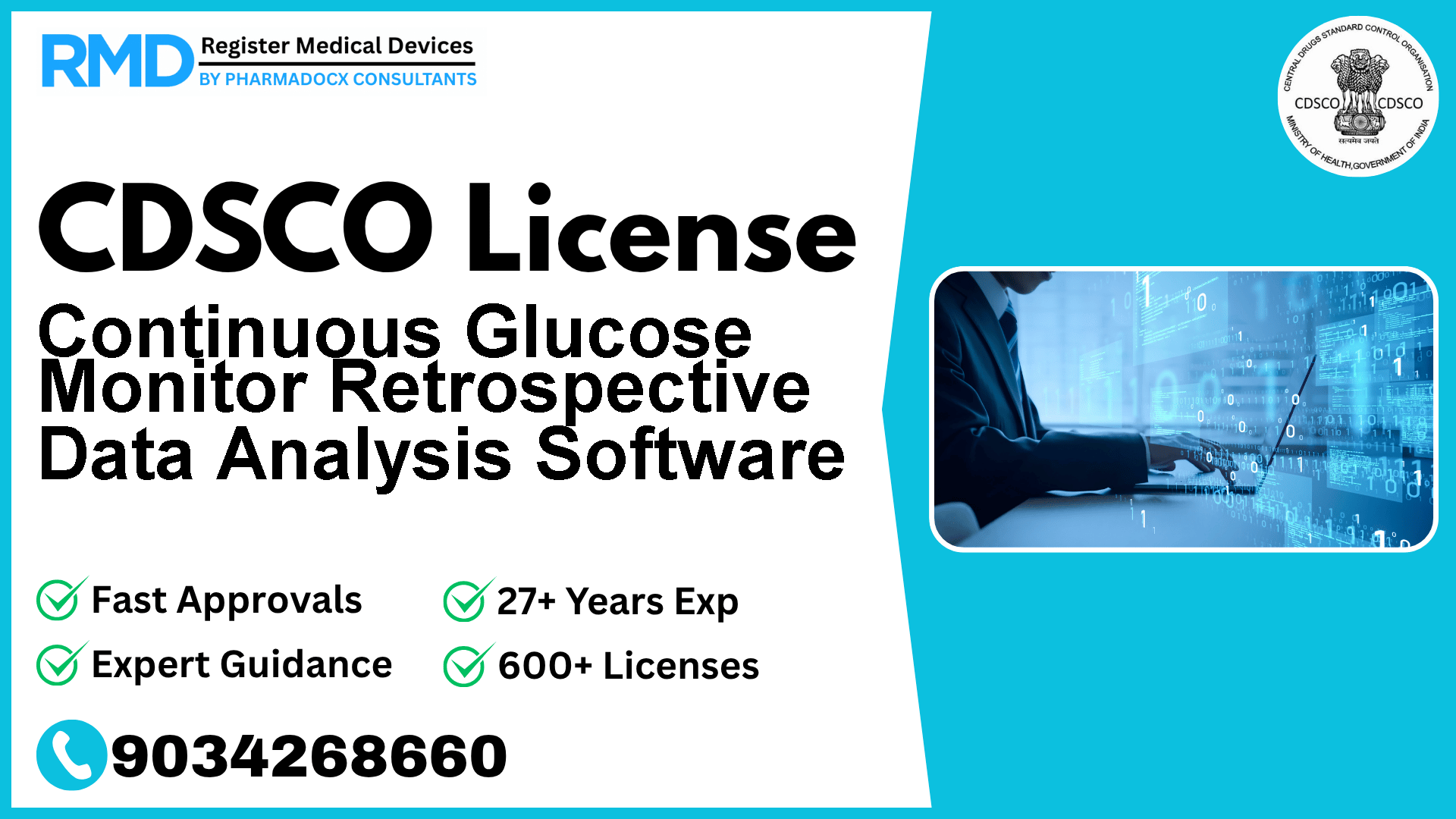 CDSCO License for Continuous Glucose Monitor Retrospective Data Analysis Software