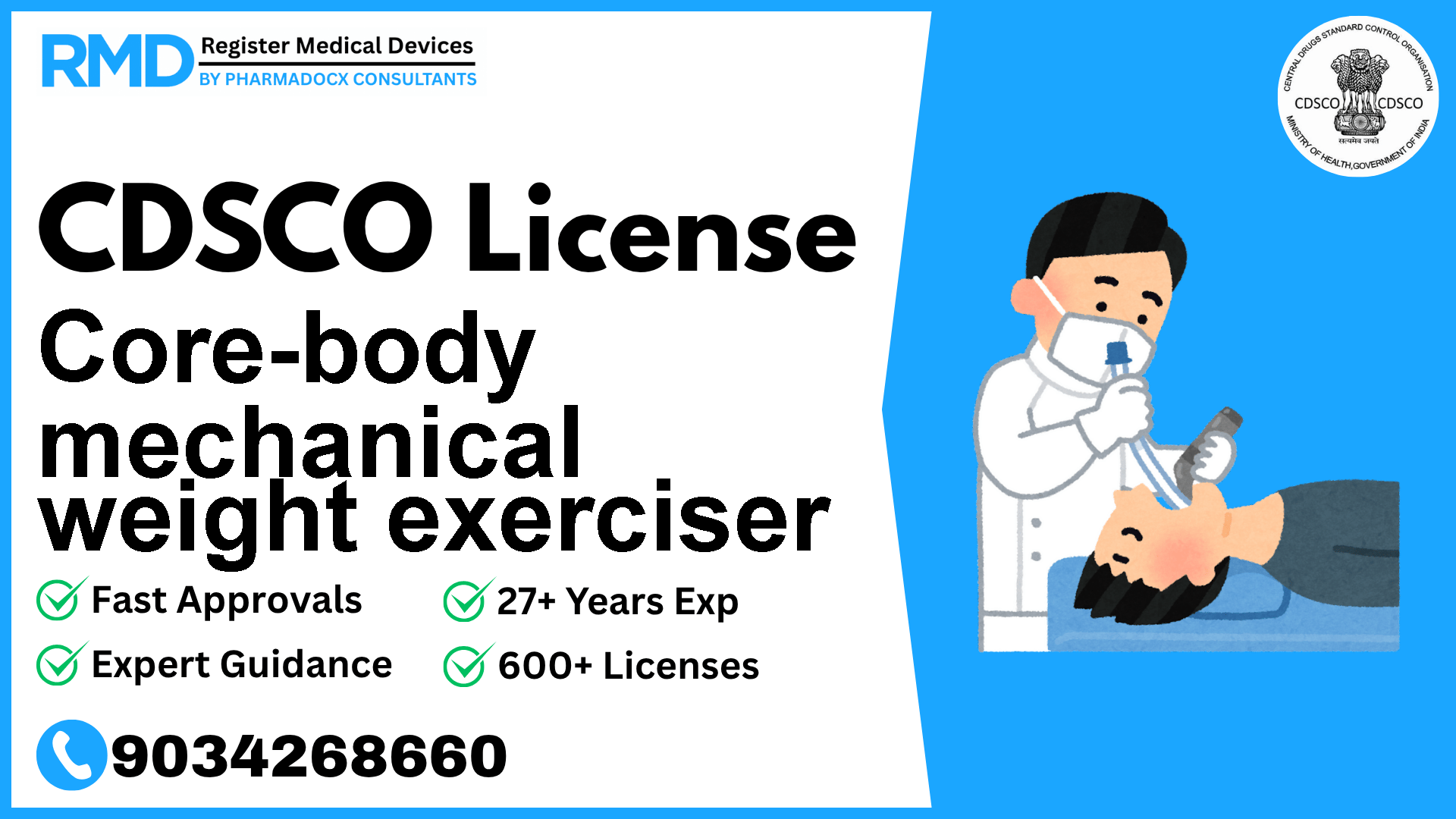CDSCO License for Core-body mechanical weight exerciser