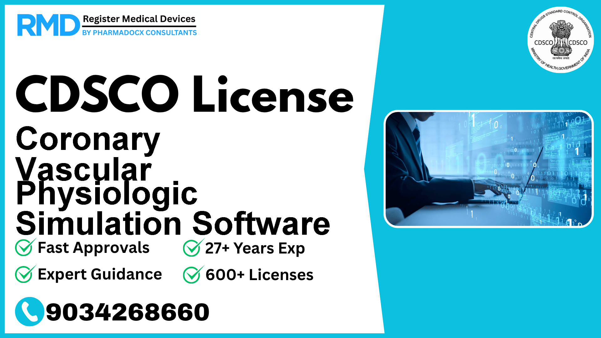 CDSCO License for Coronary Vascular Physiologic Simulation Software