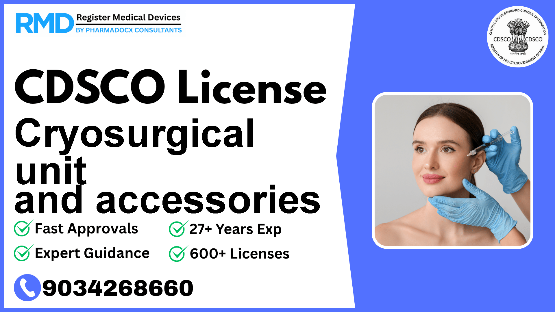 CDSCO License for Cryosurgical unit and accessories