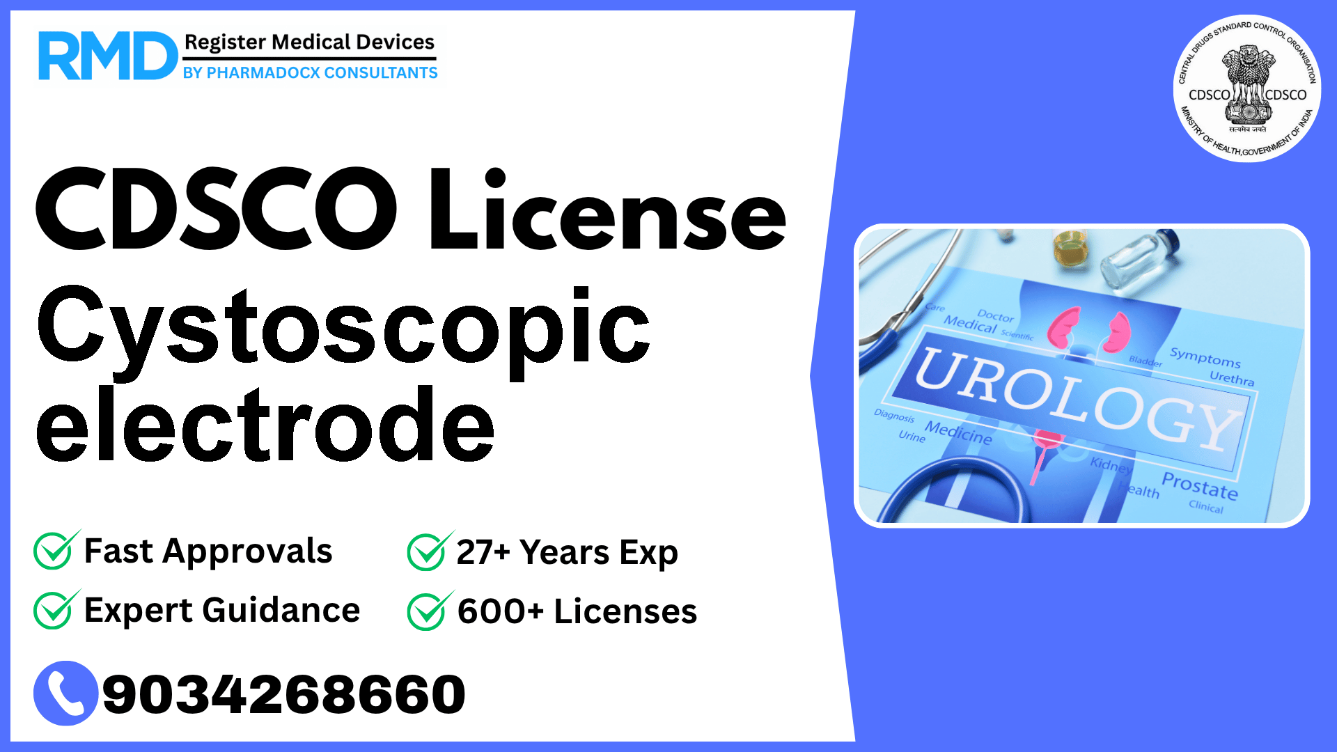 CDSCO License for Cystoscopic electrode