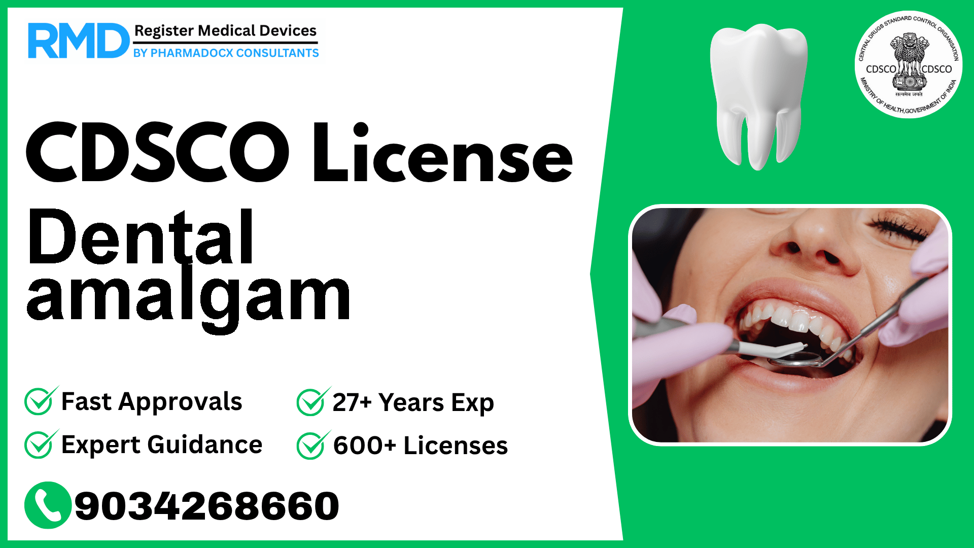 CDSCO License for Dental amalgam