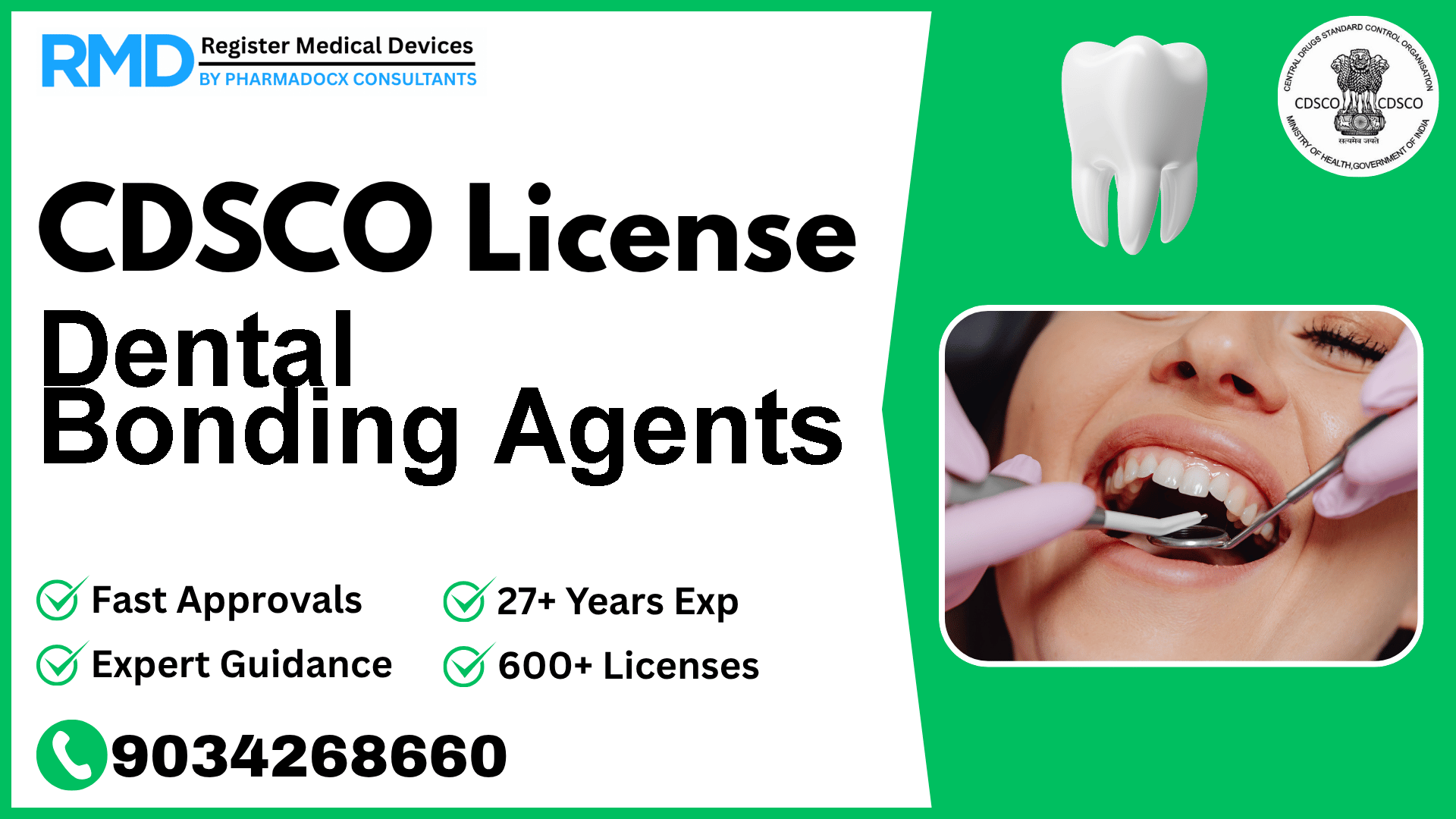 CDSCO License for Dental Bonding Agents