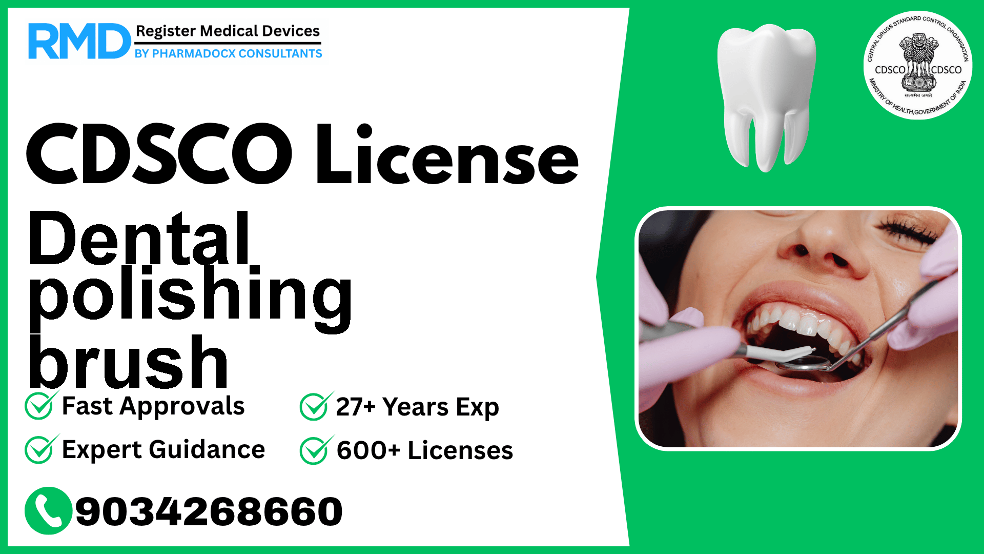 CDSCO License for Dental polishing brush