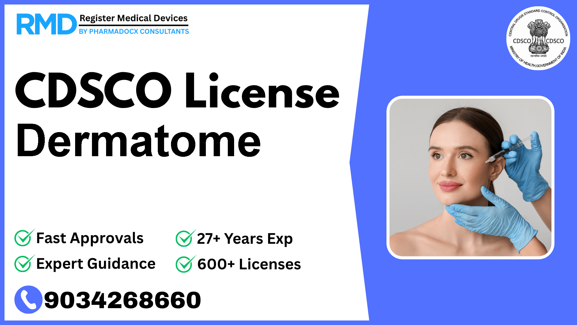 CDSCO License for Dermatome