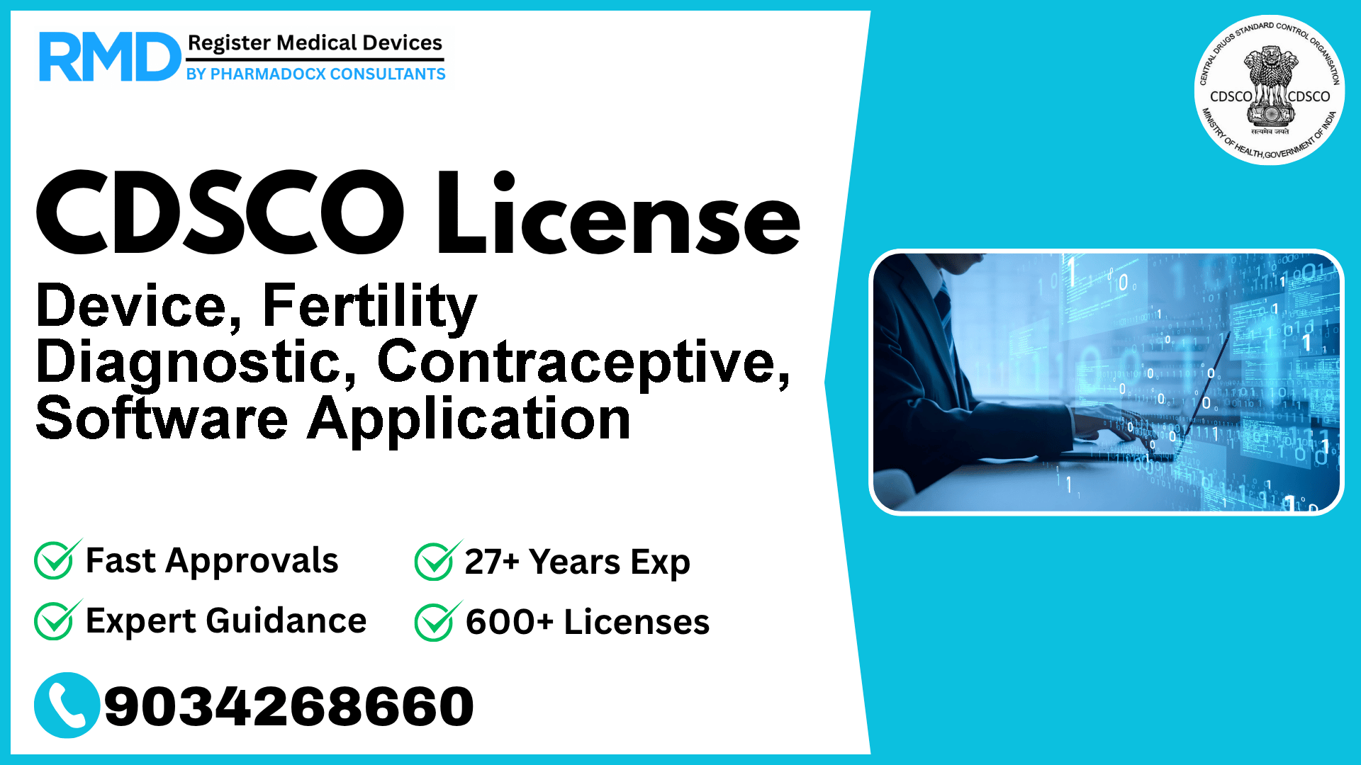 CDSCO License for Device, Fertility Diagnostic, Contraceptive, Software Application