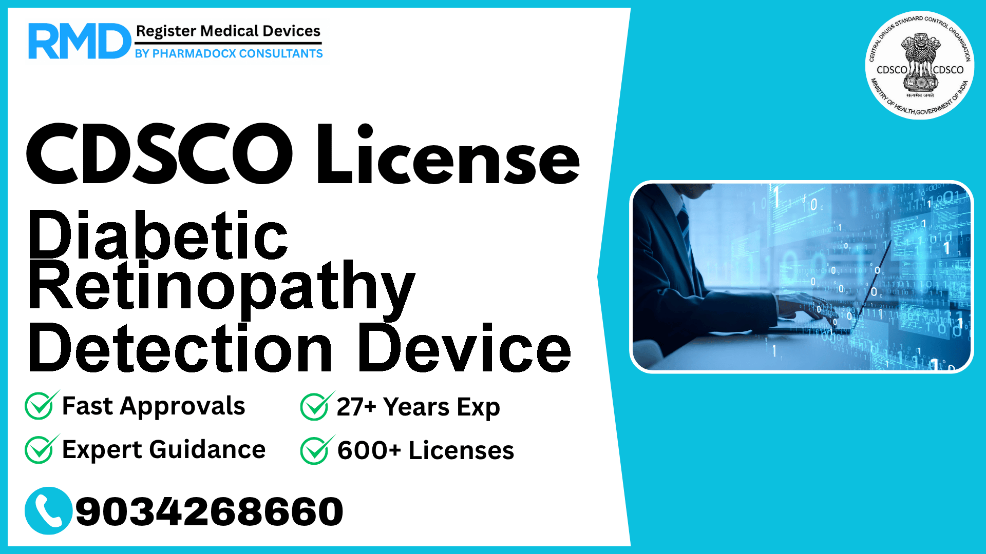 CDSCO License for Diabetic Retinopathy Detection Device