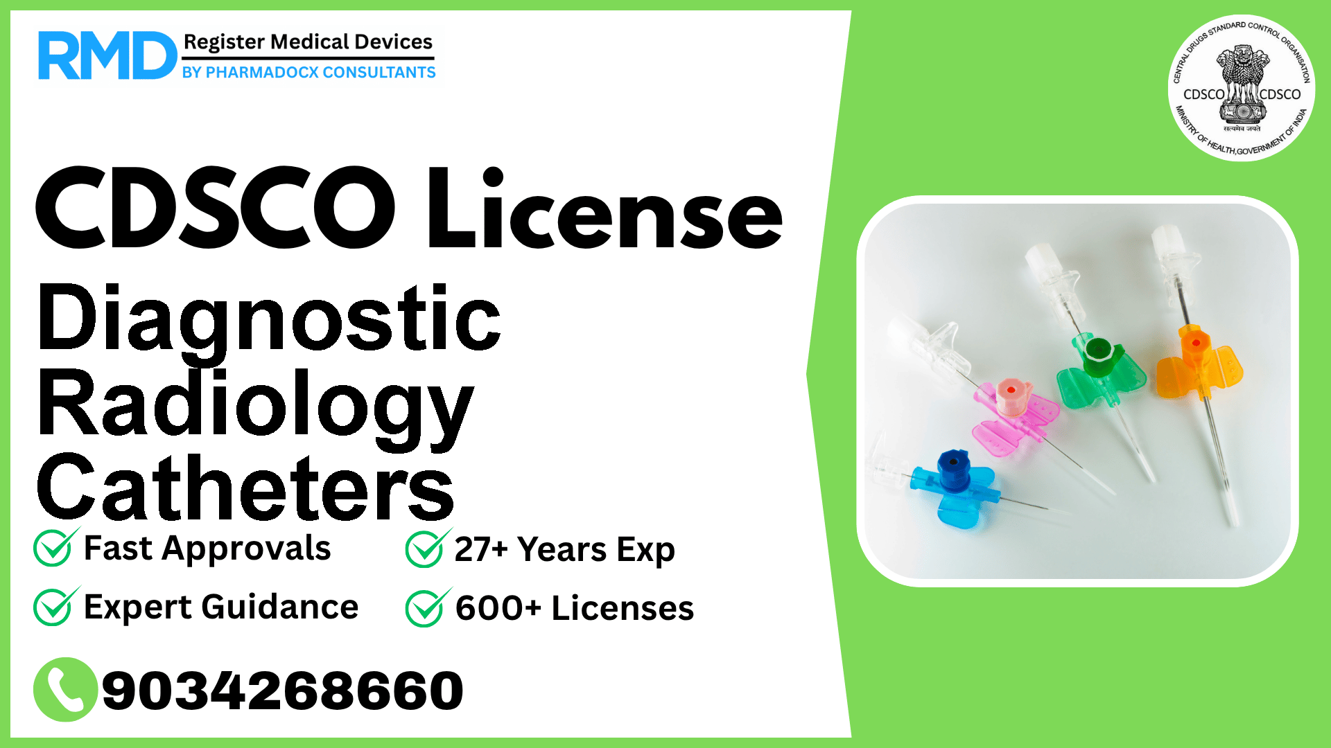 CDSCO License for Diagnostic Radiology Catheters