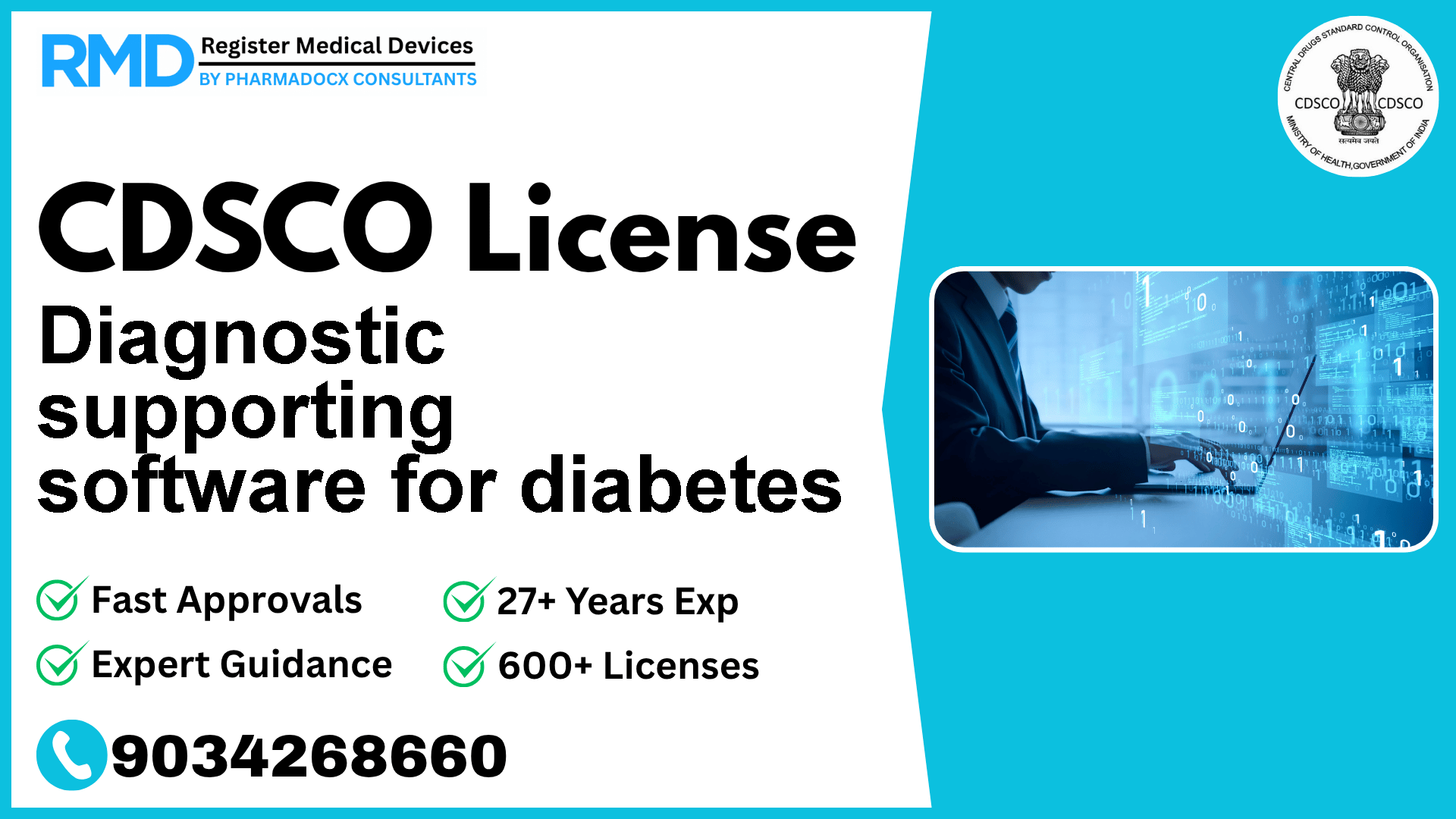 CDSCO License for Diagnostic supporting software for diabetes