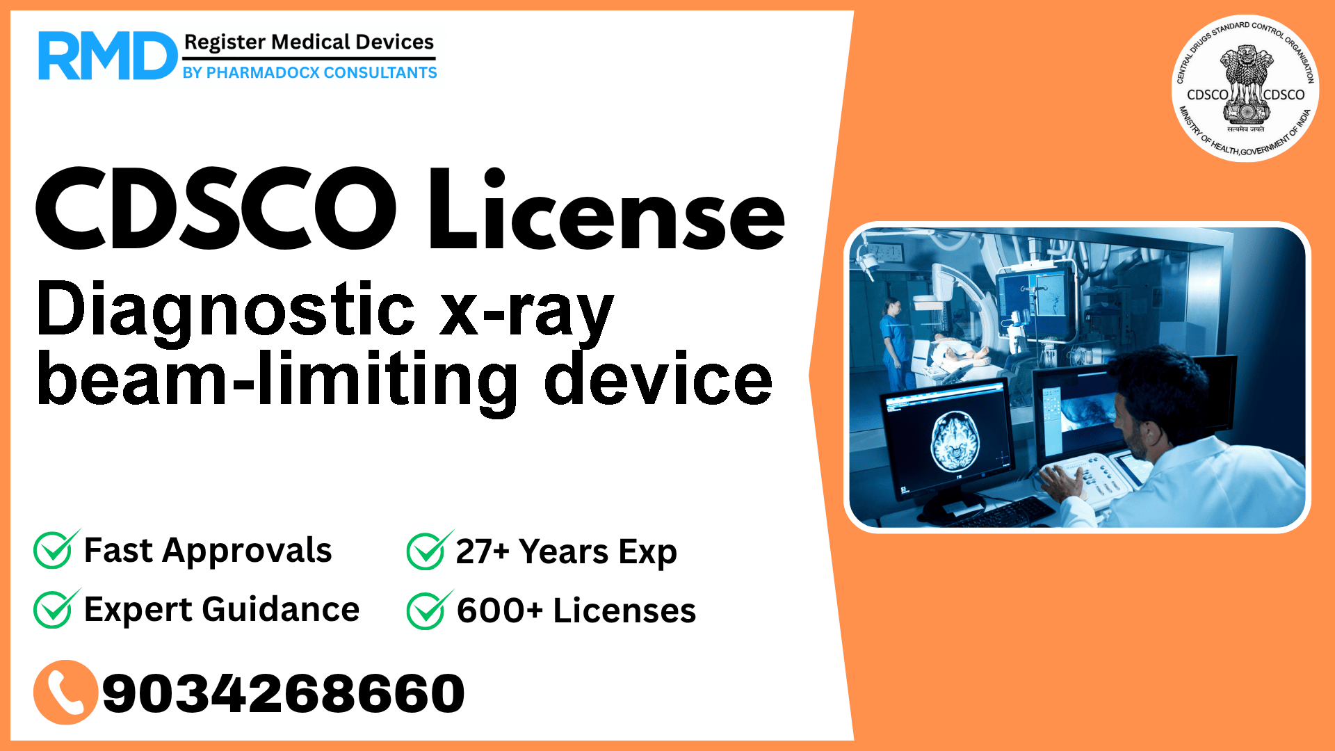 CDSCO License for Diagnostic x-ray beam-limiting device