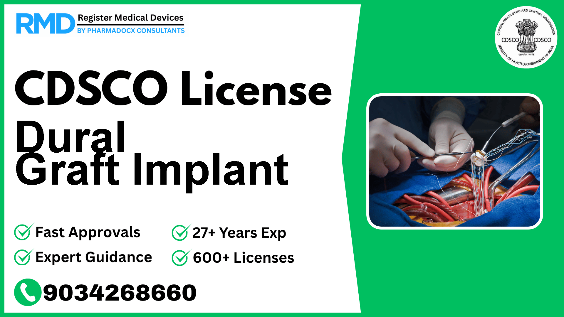 CDSCO License for Dural Graft Implant