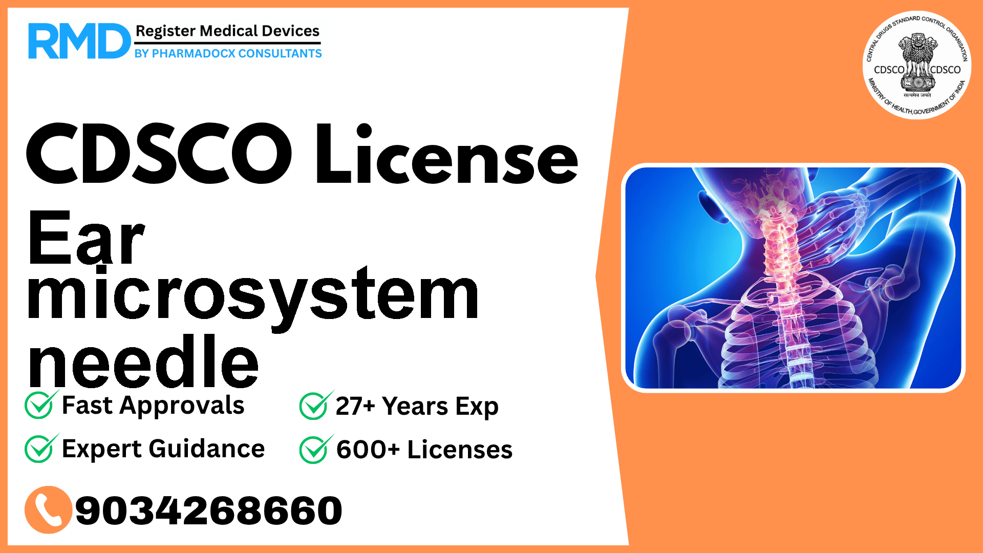 CDSCO License for Ear microsystem needle