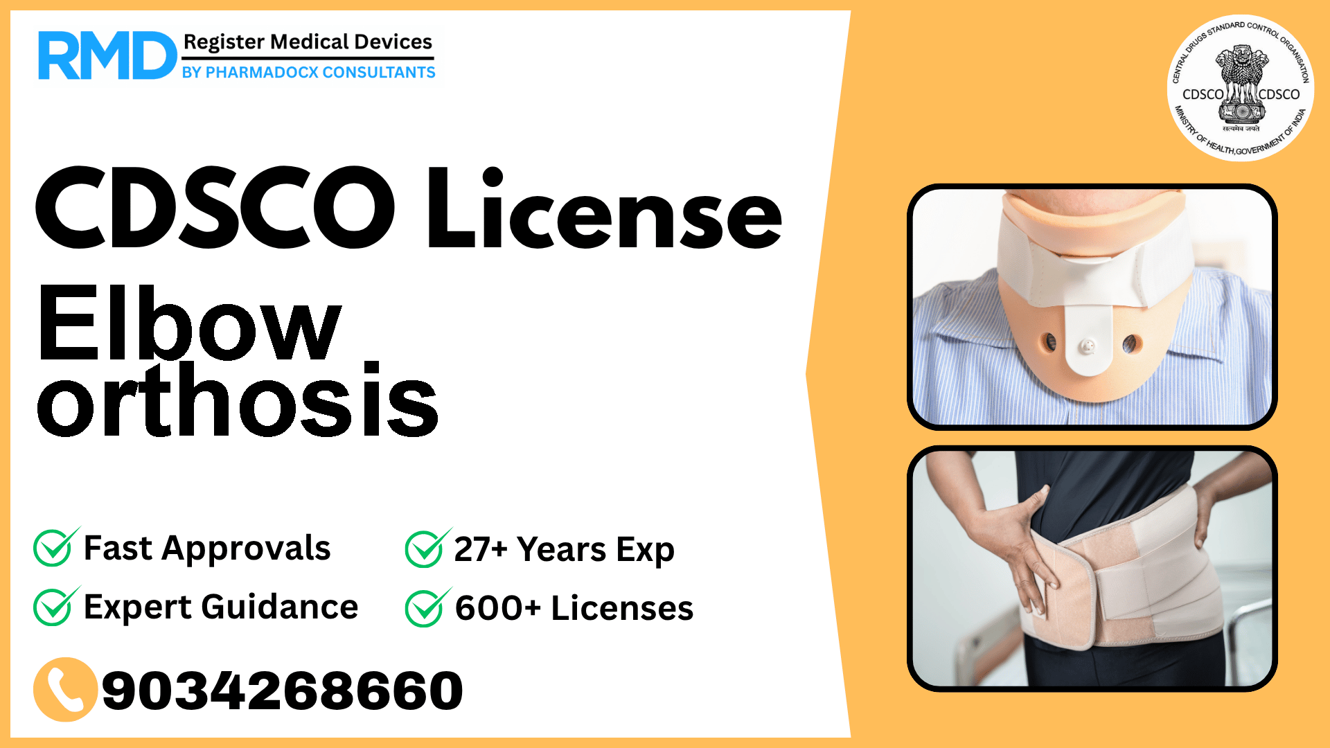CDSCO License for Elbow orthosis