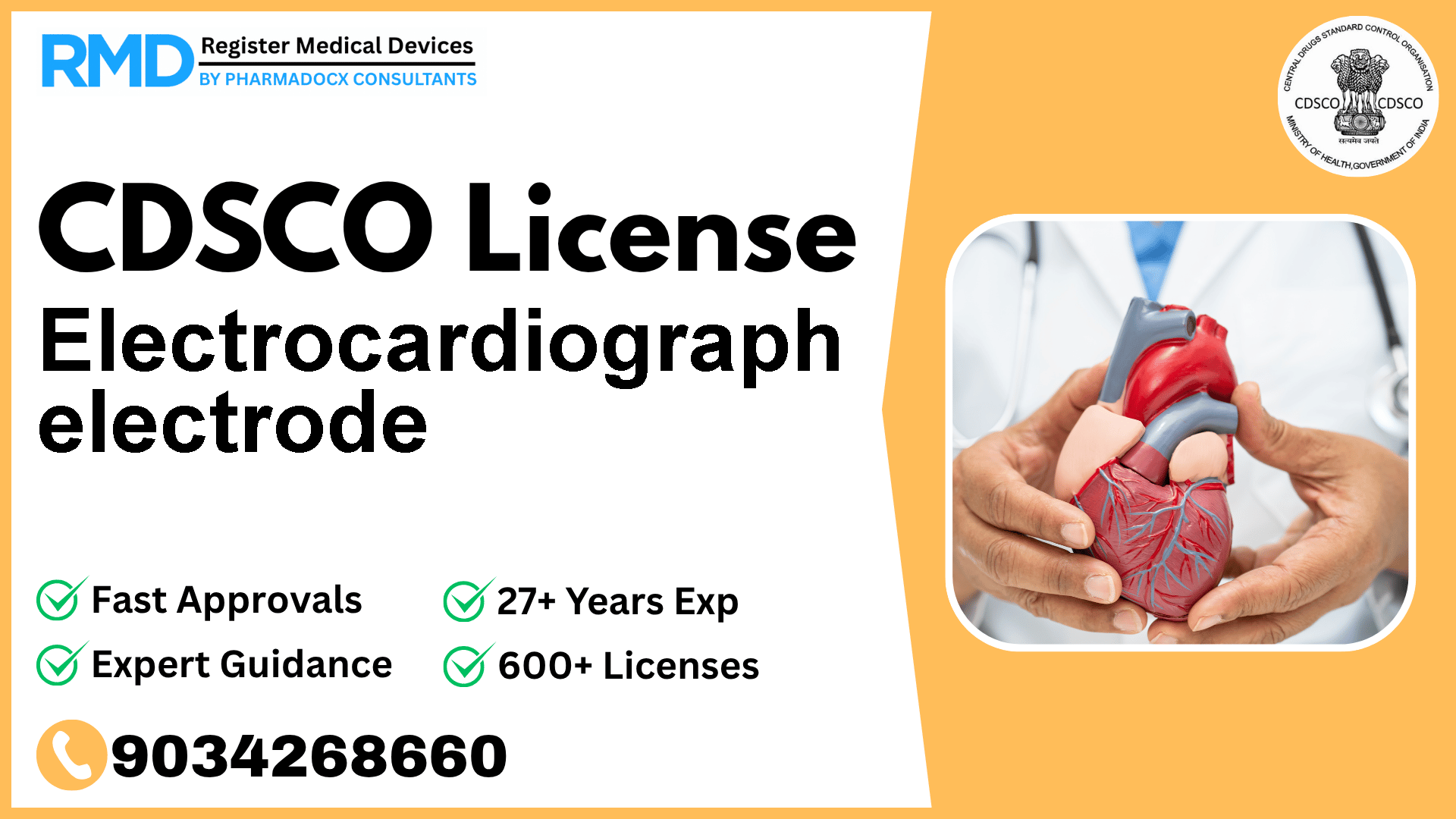 CDSCO License for Electrocardiograph electrode